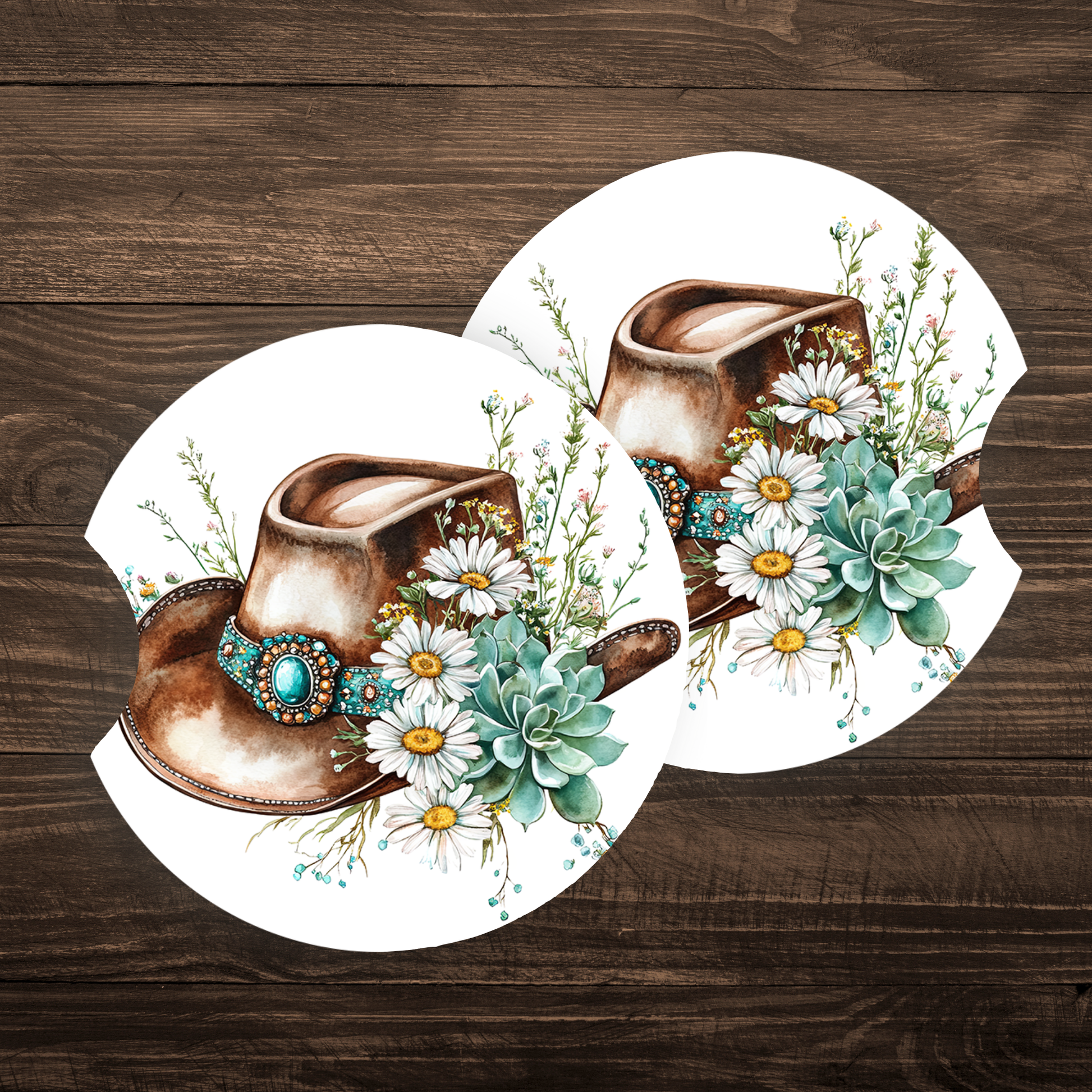 Cowboy Hat | Car Coasters