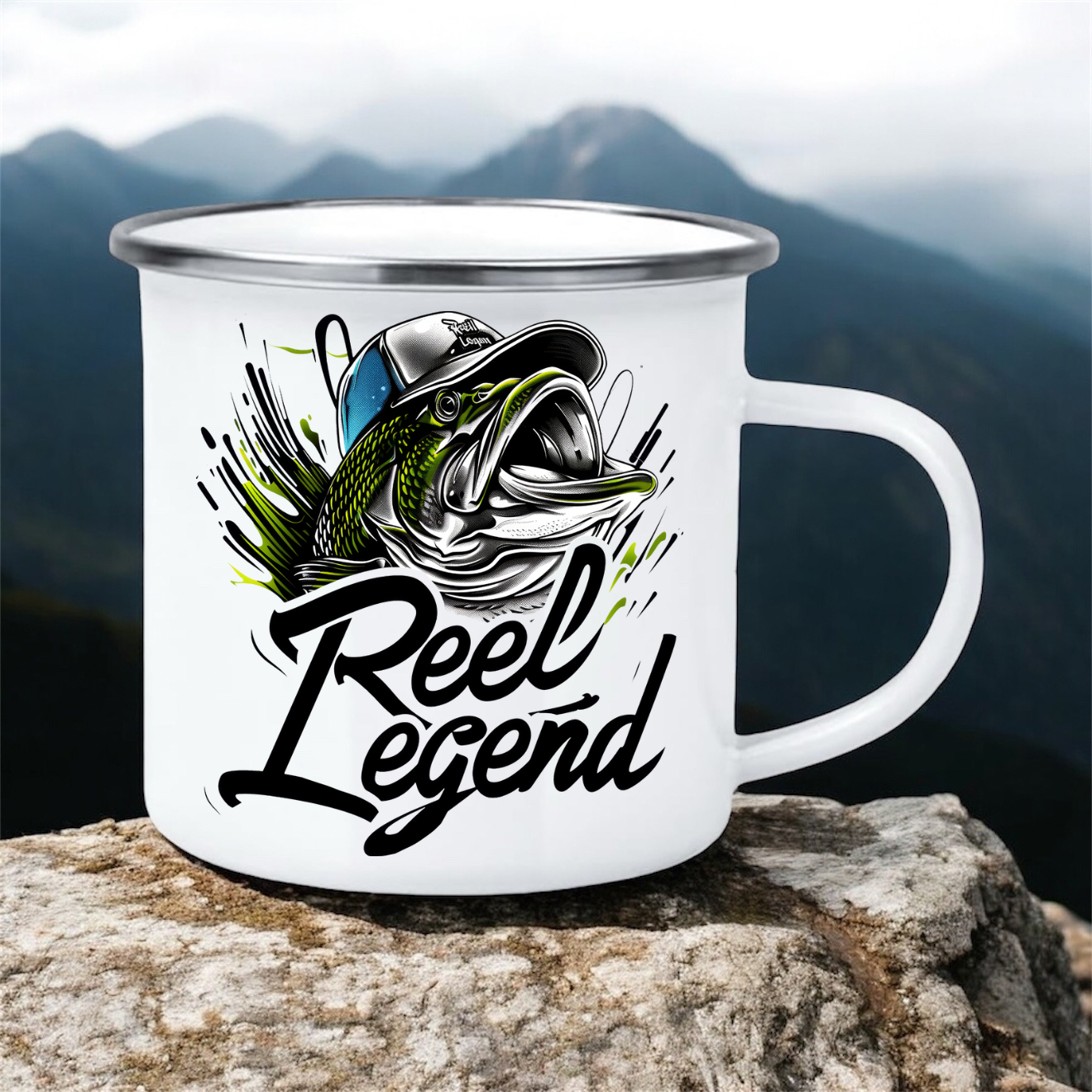 Reel Legend | 12oz Enamel Mug