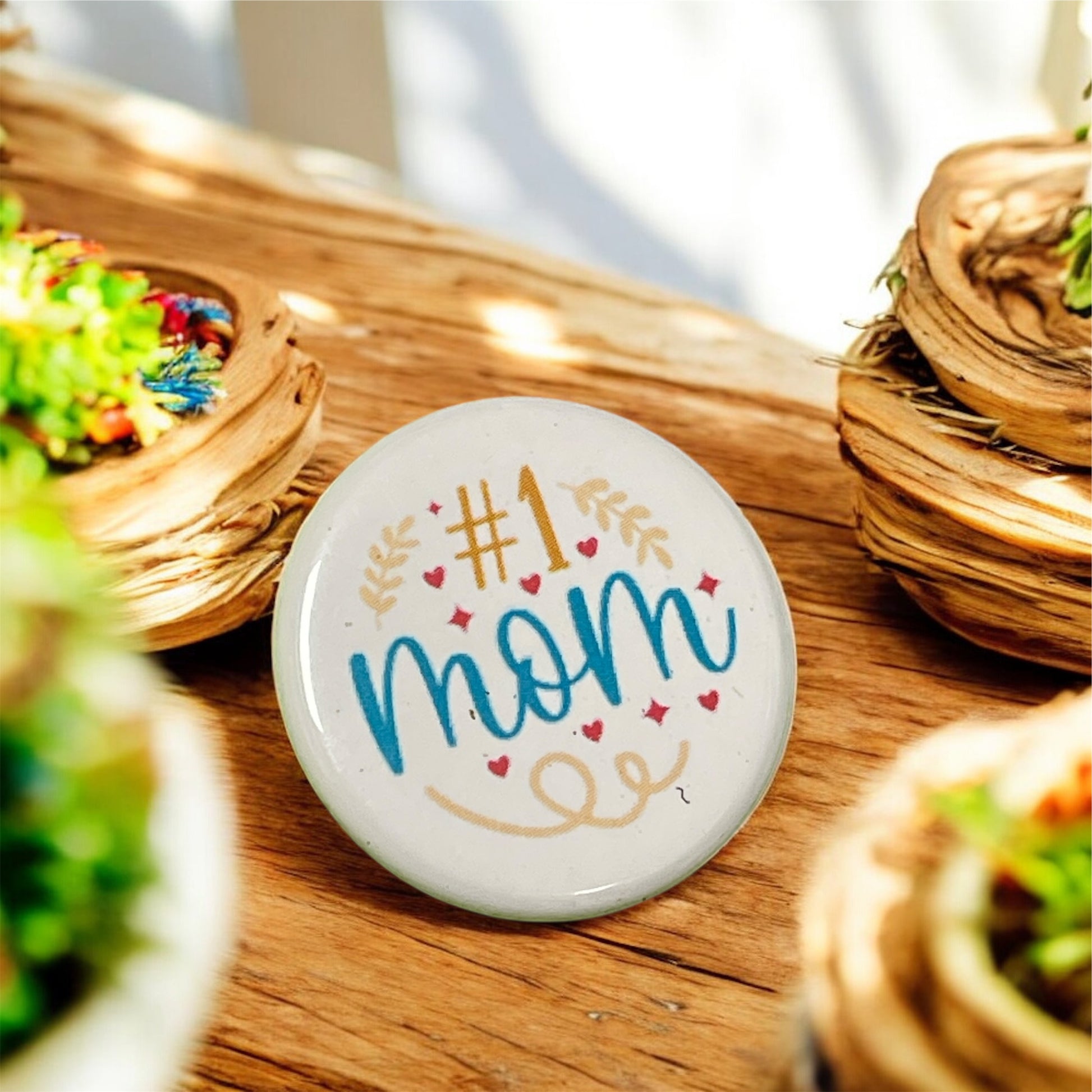 #1 Mom | 1.25” Pinback Button