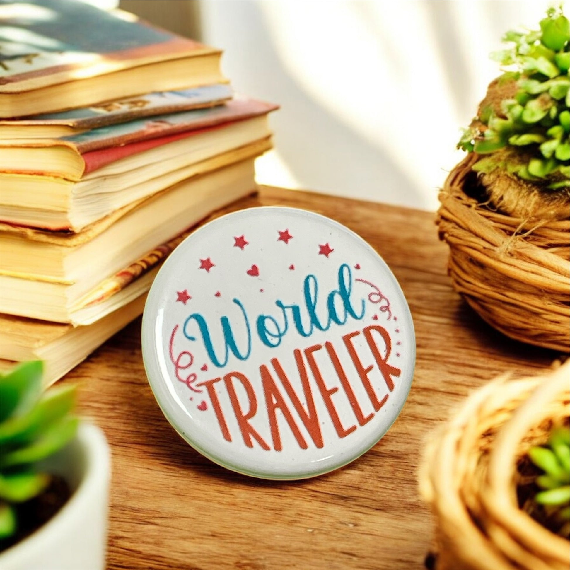 World Traveler | 1.25” Pinback Button