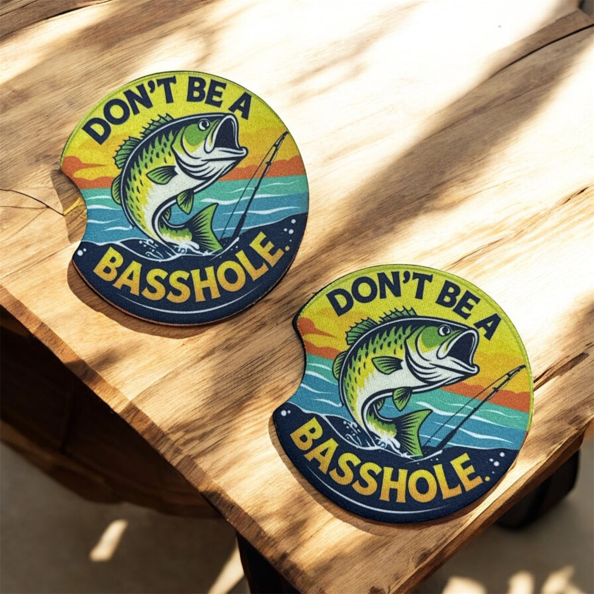 Don’t Be A Basshole | Car Coasters
