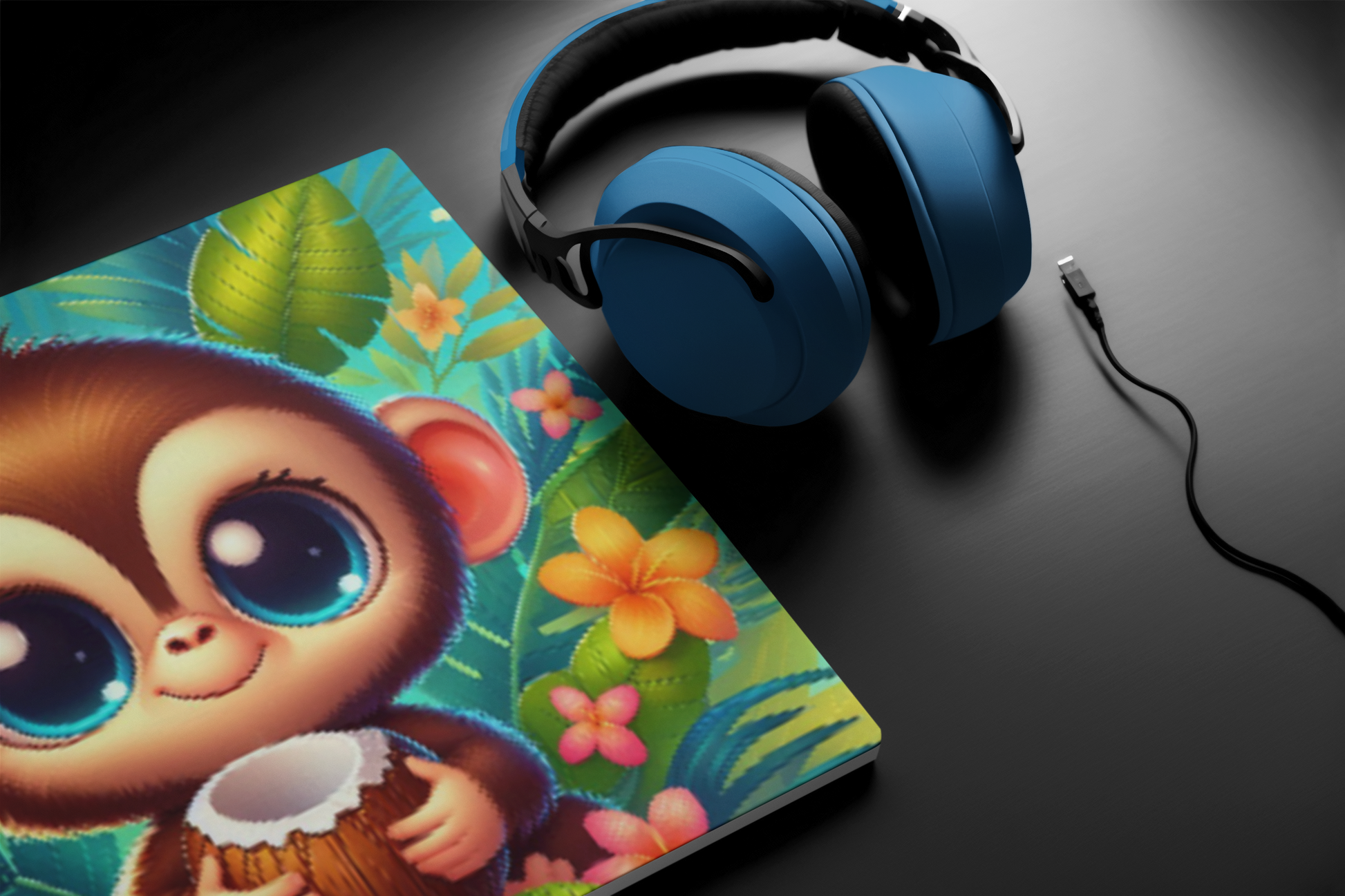 Monkey With Coconut | Mouse Pad