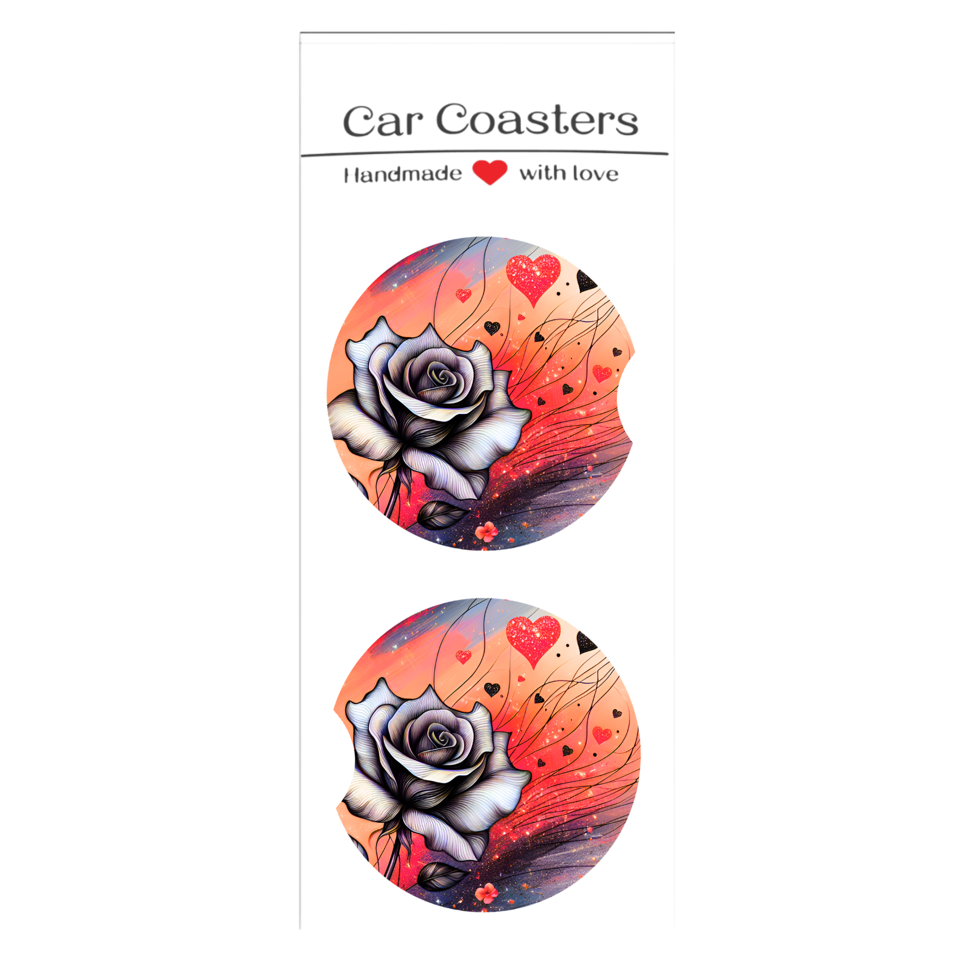 Rose | Car Coasters