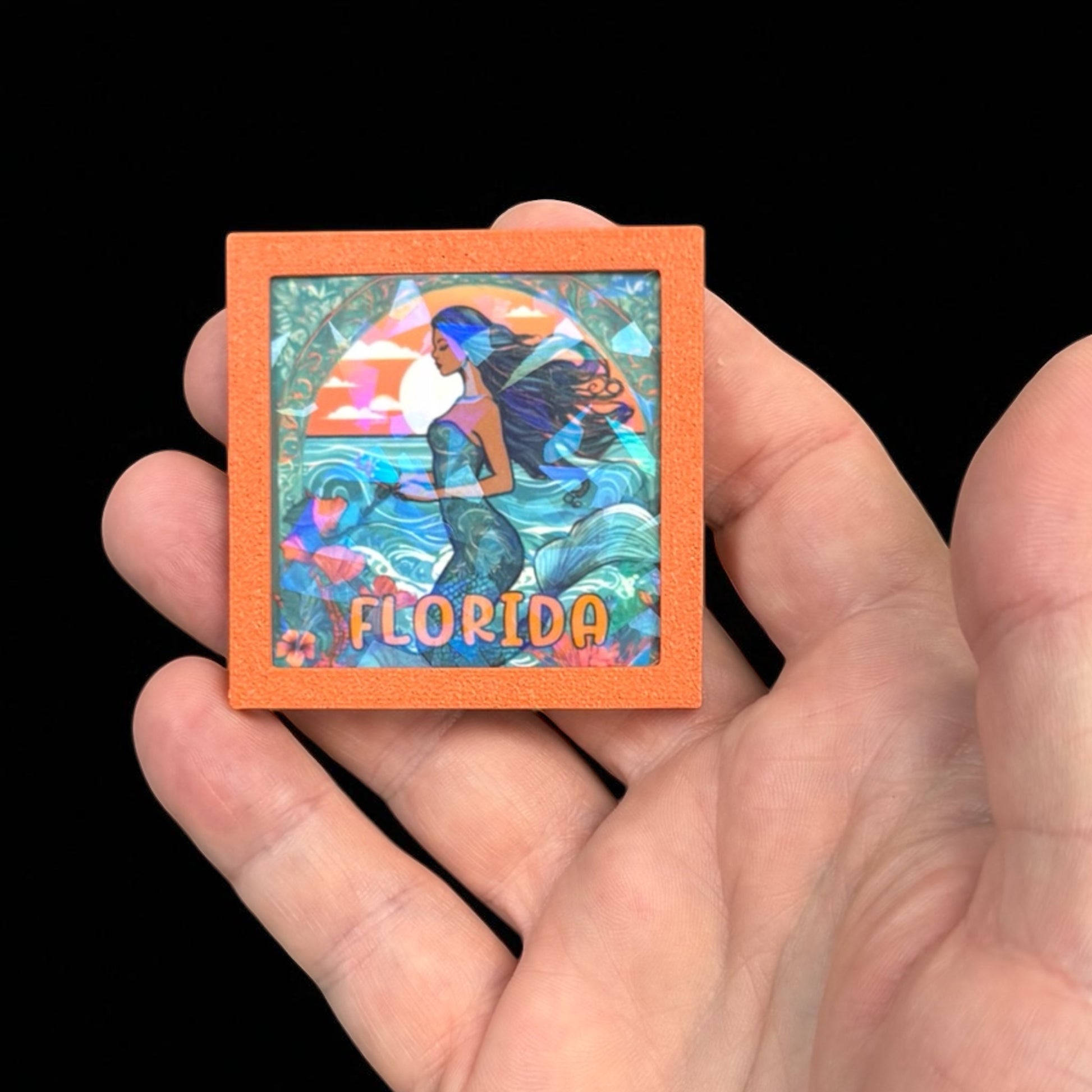 Holographic Mermaid | Florida Sovereign Magnet