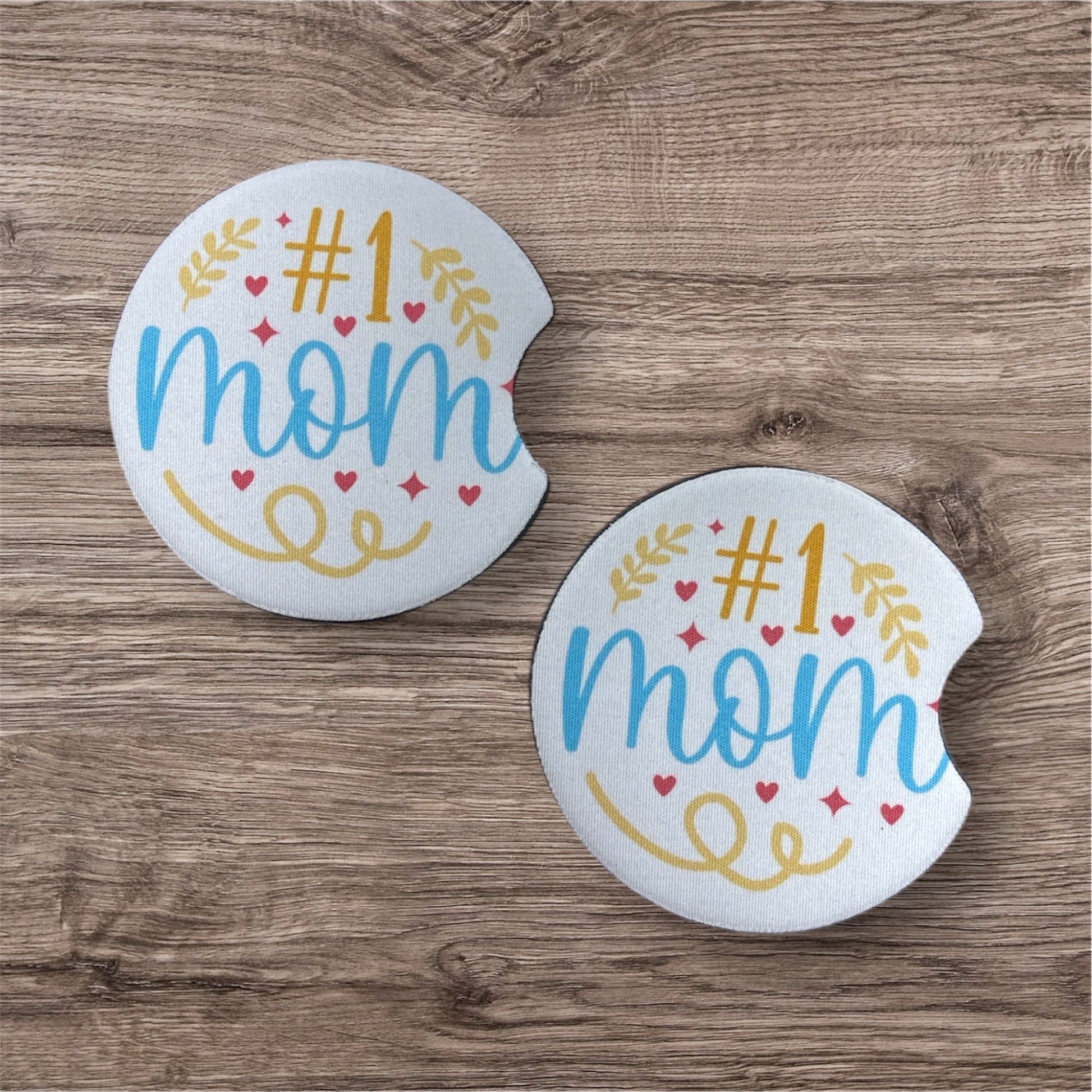 #1 Mom | Car Coasters