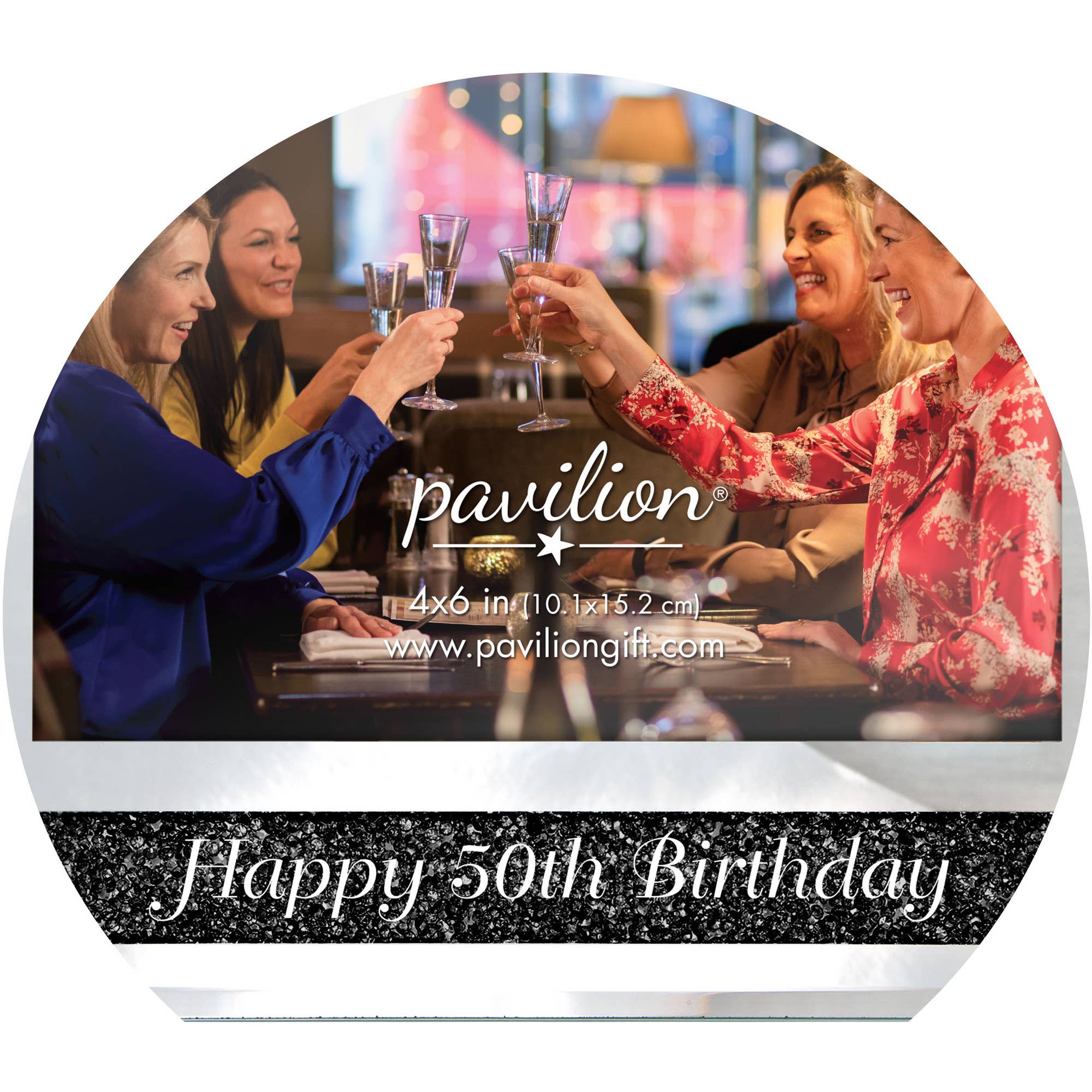 Happy 50th - 7.25" x 9.25" Frame (Holds  4" x 6" Photo)