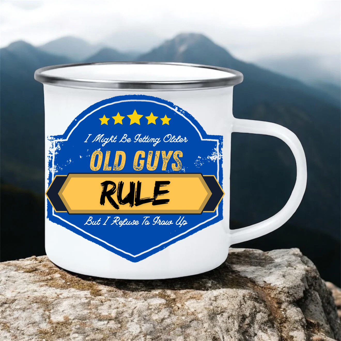 Old Guys Rule | 12oz Enamel Mug