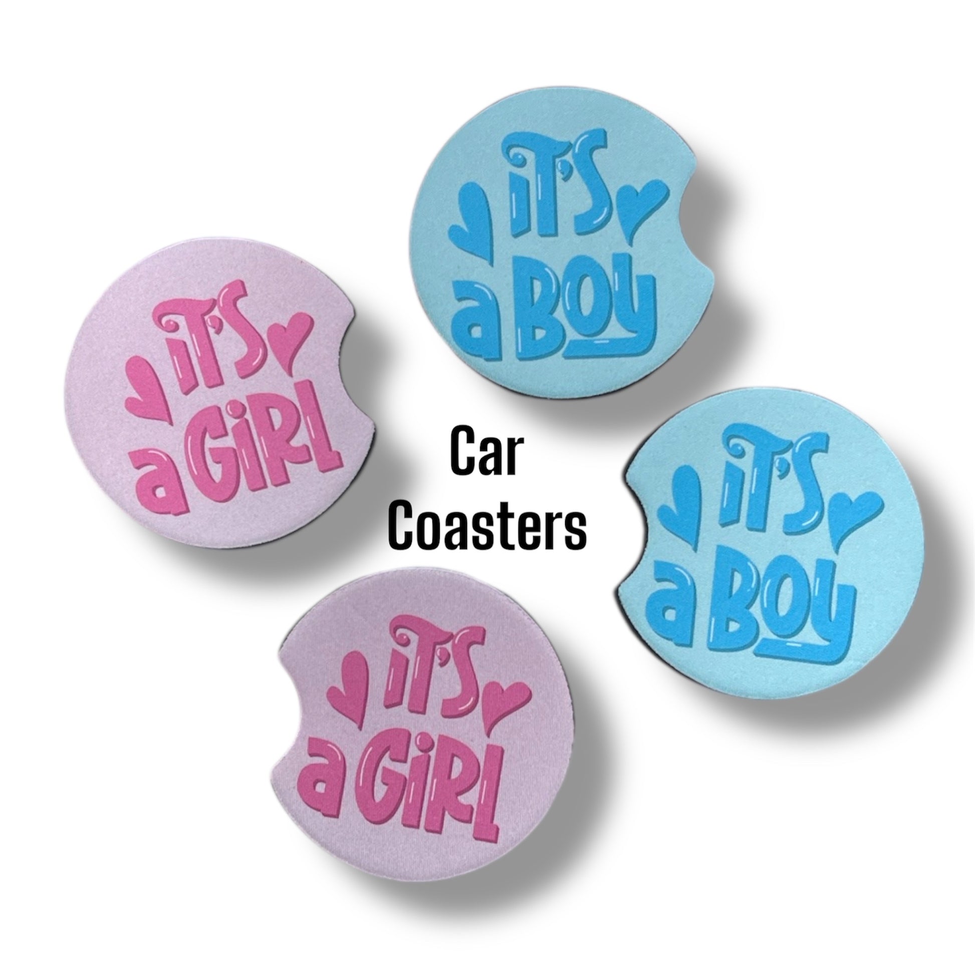 Baby Gender | Car Coasters