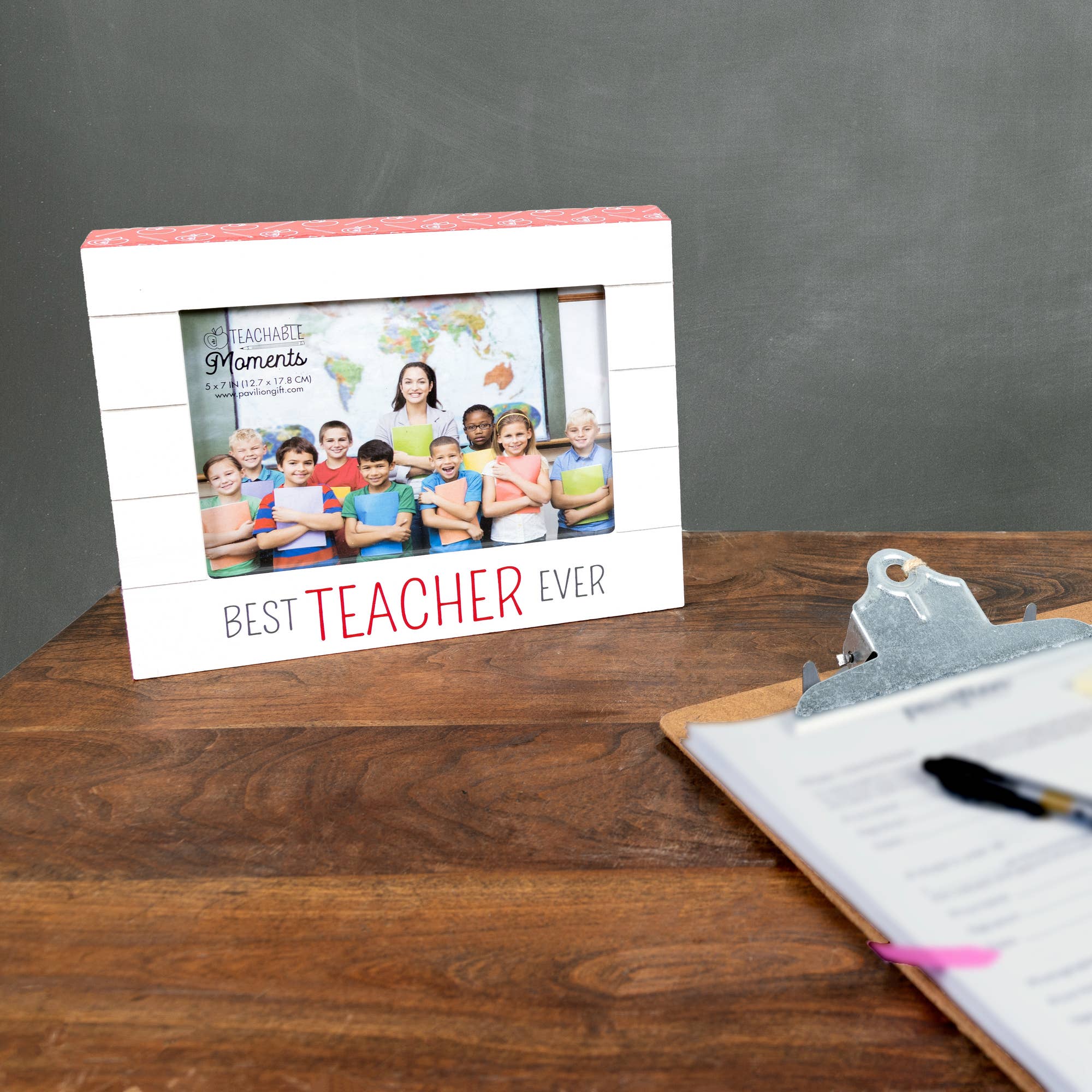 Best Teacher Ever - 9" x 7.25" Frame (Holds 7" x 5" Photo)