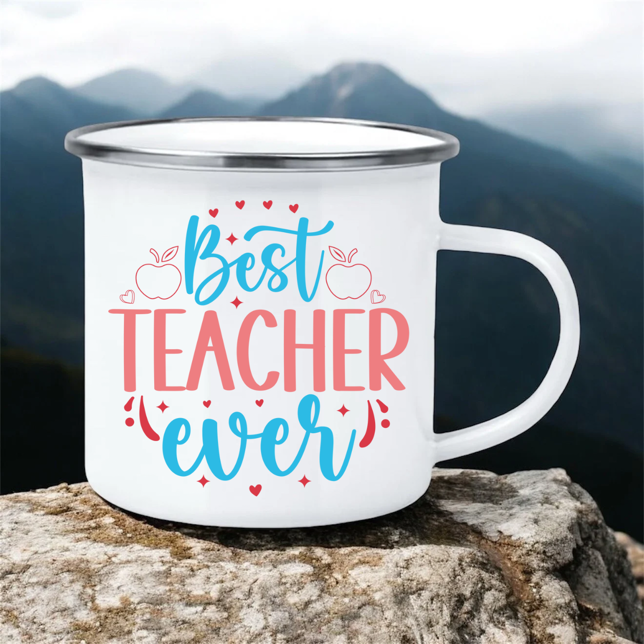 Best Teacher Ever | 12oz Enamel Mug