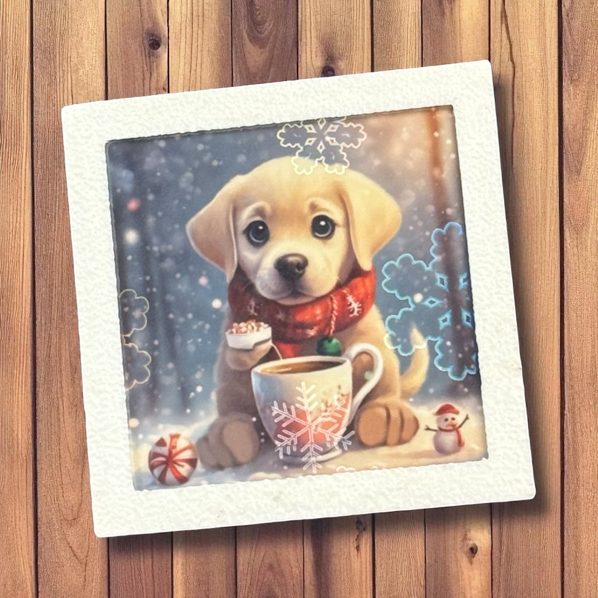 Christmas Puppy | Fridge Magnet