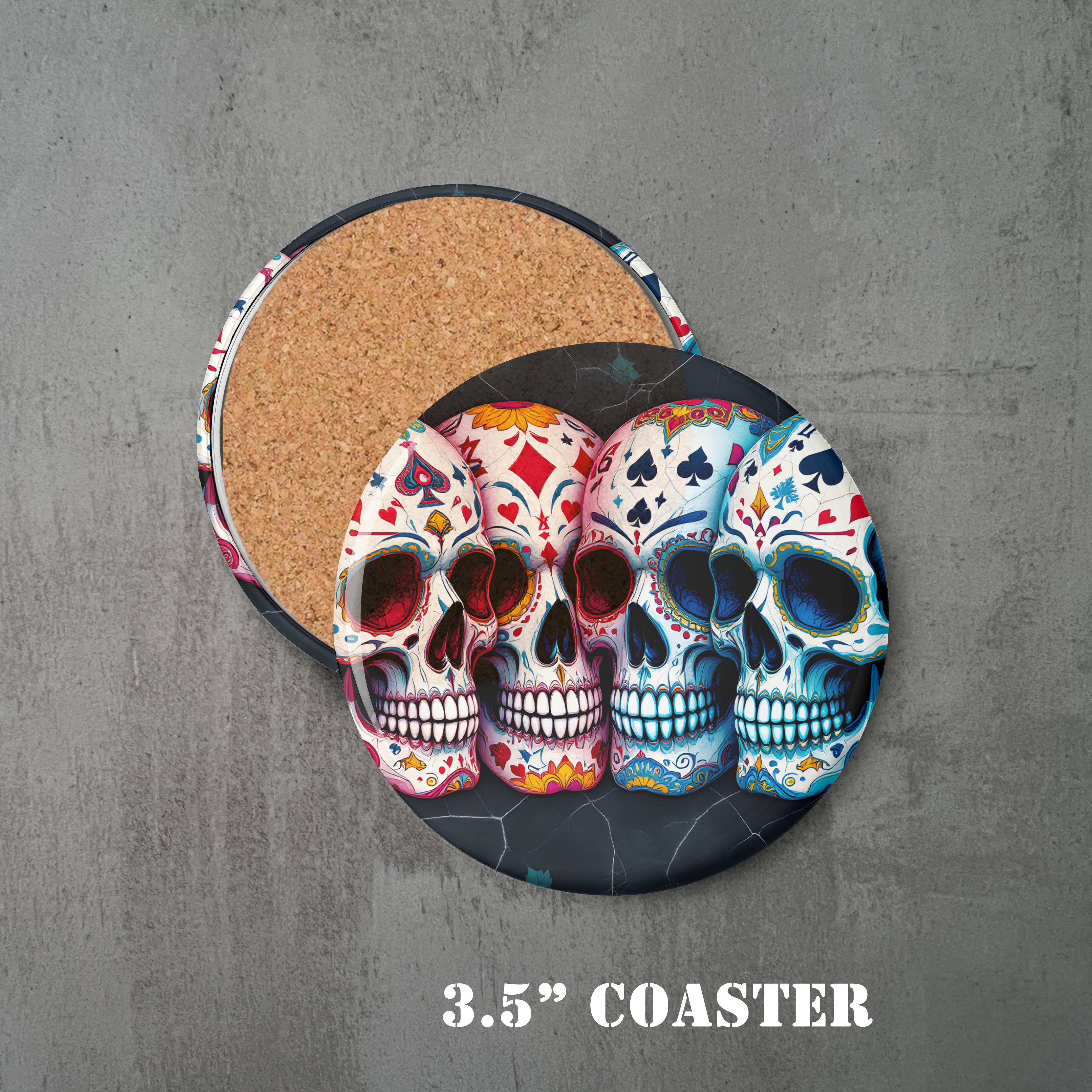 Sugar Skulls | Round Coaster