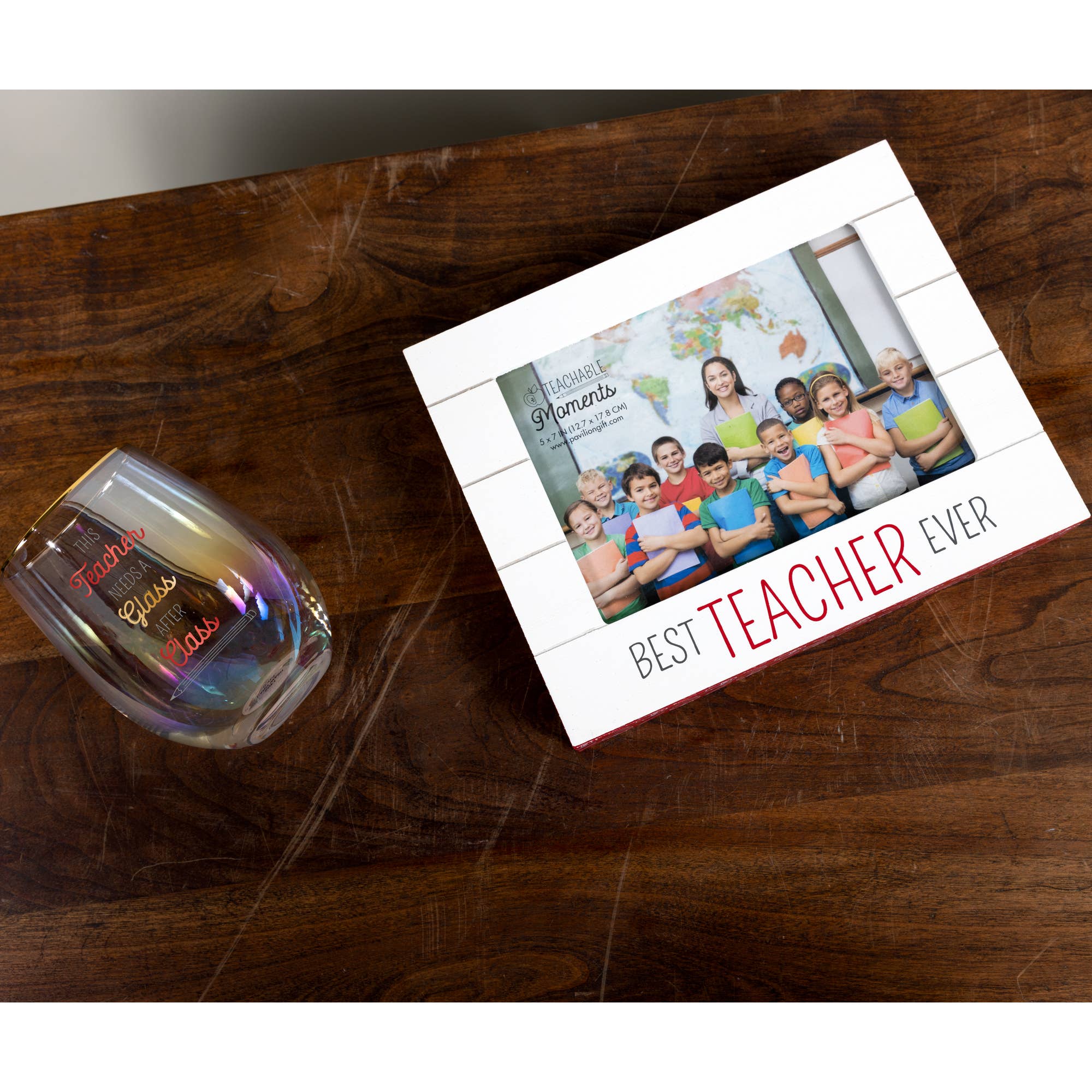 Best Teacher Ever - 9" x 7.25" Frame (Holds 7" x 5" Photo)