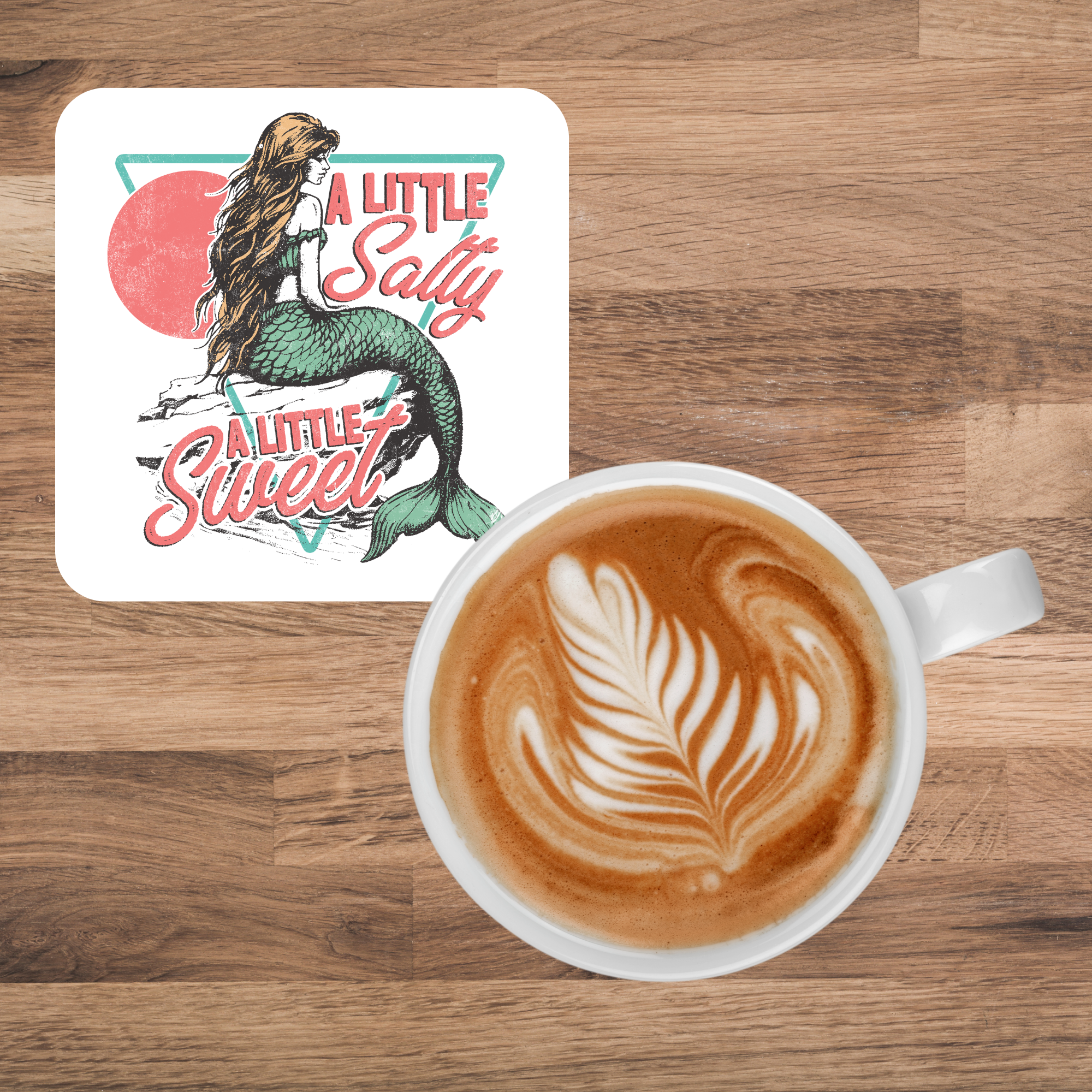A Little Salty A Little Sweet | 4” Coaster
