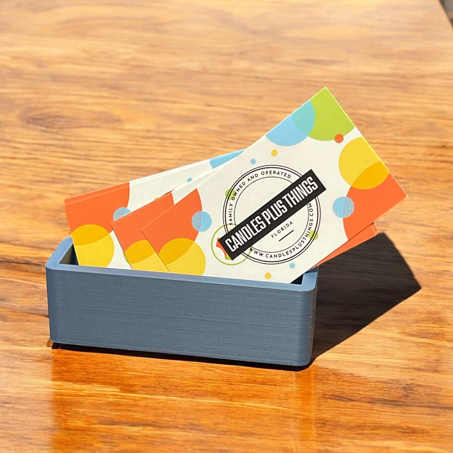 Matte Blue | Business Card Holder