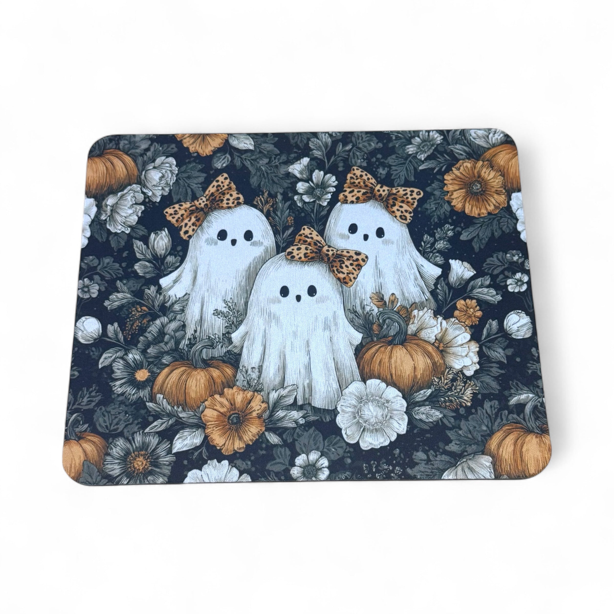 Ghost And Pumpkins | Mouse Pad