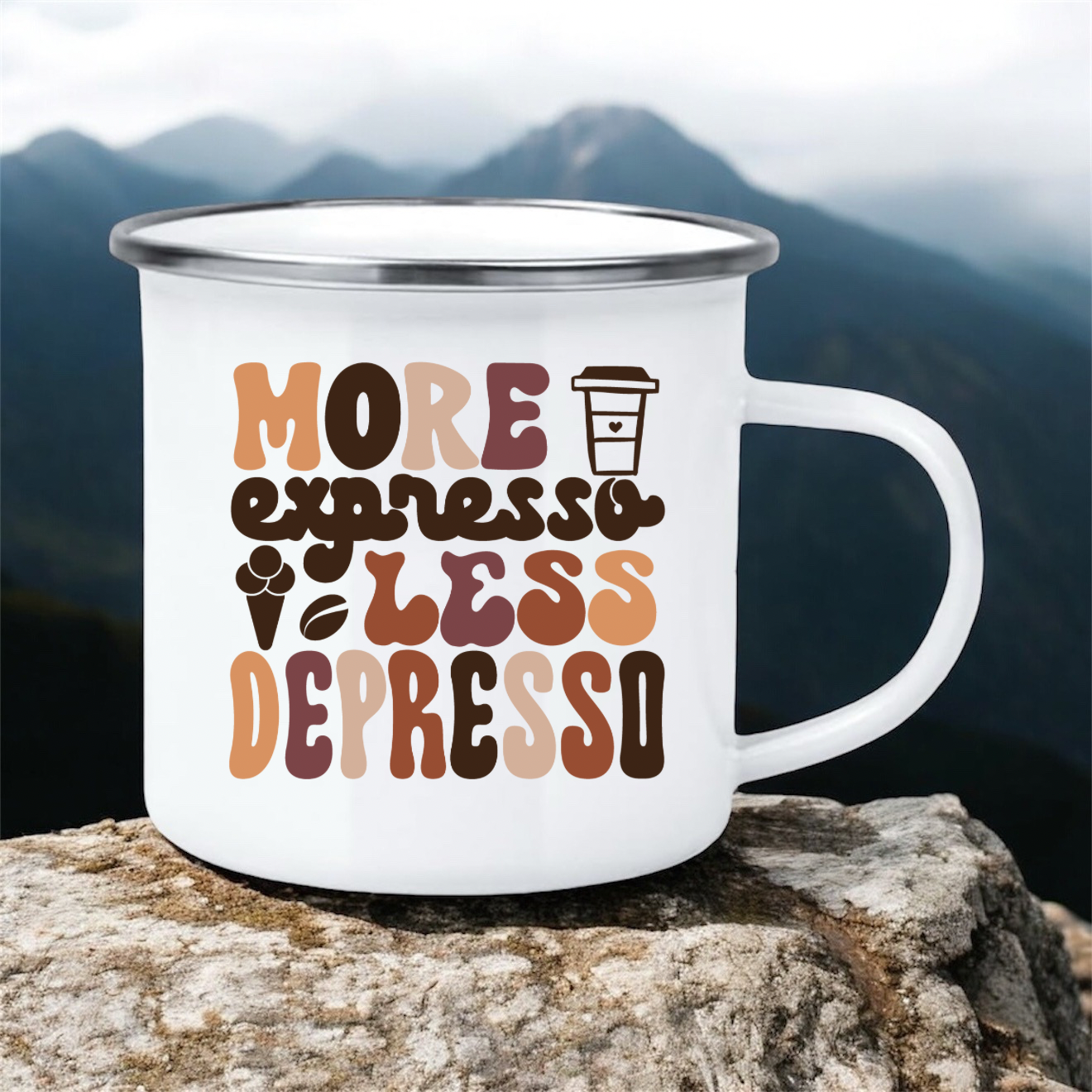 More Expresso | 12oz Enamel Mug