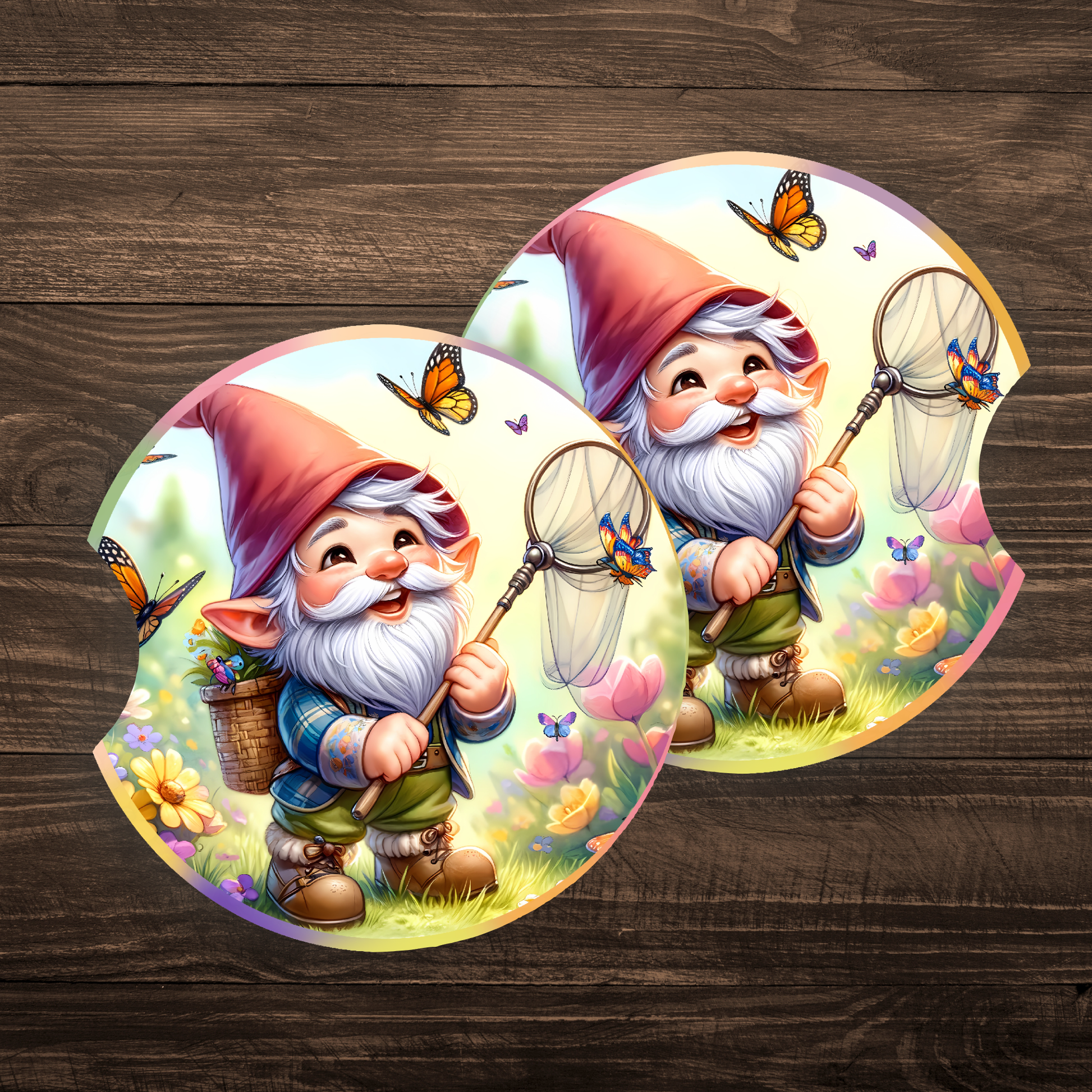 Butterfly Gnome | Car Coasters