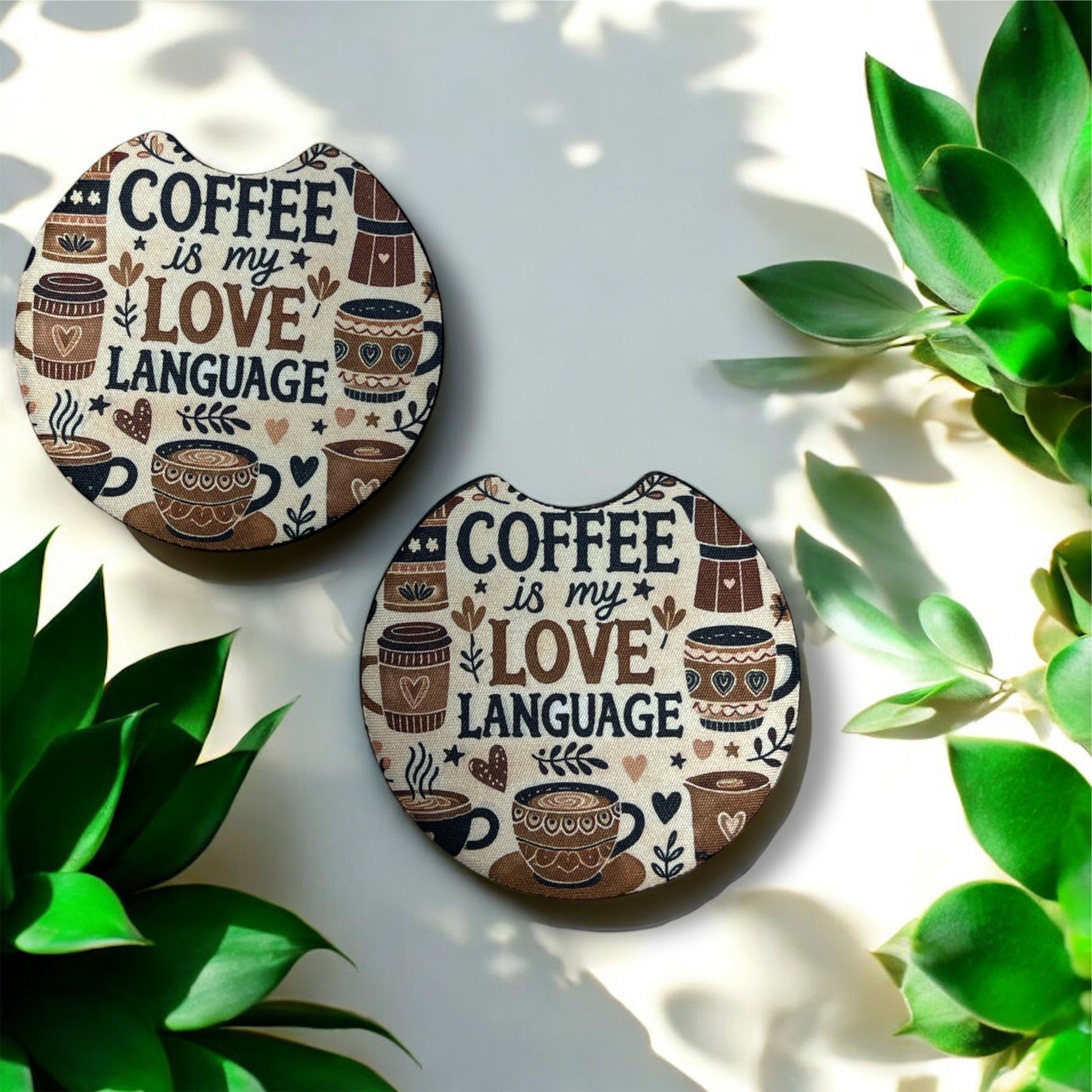 Coffee Is My Love | Car Coasters