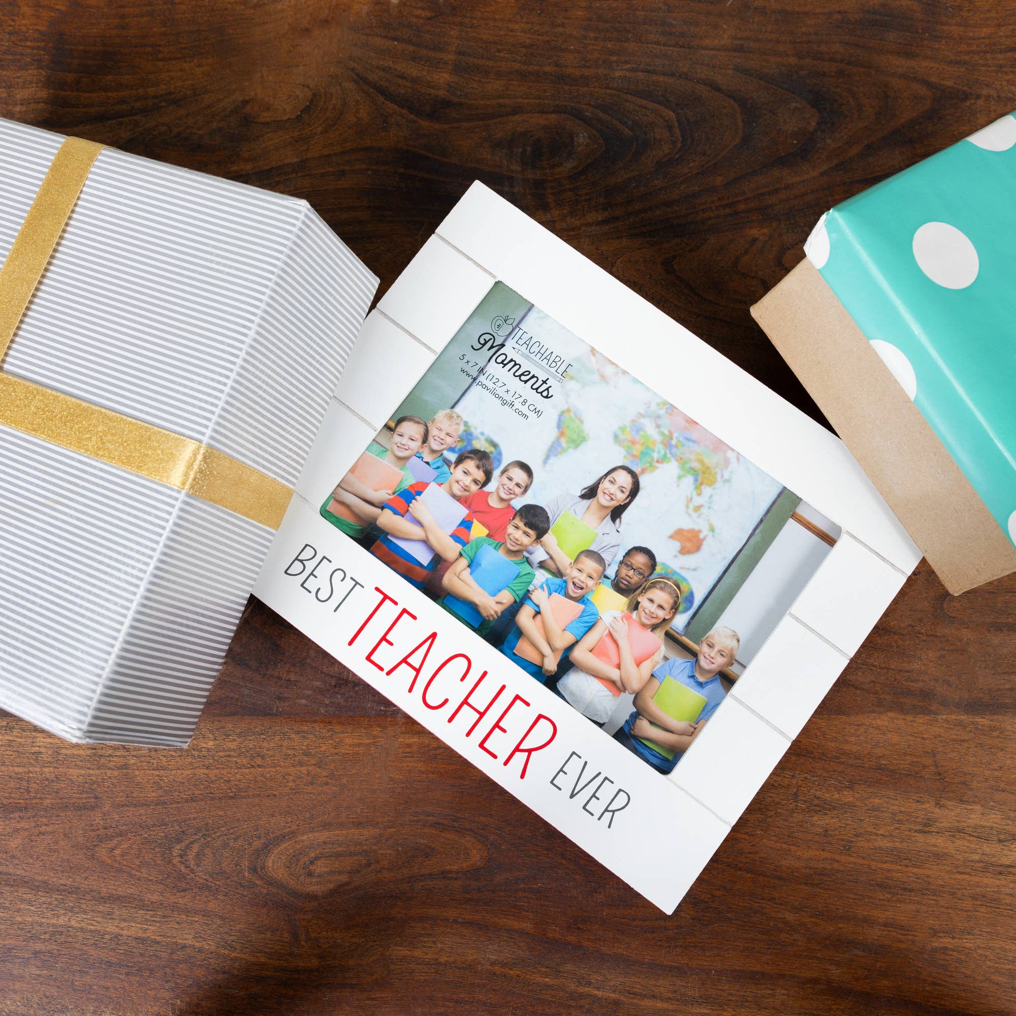 Best Teacher Ever - 9" x 7.25" Frame (Holds 7" x 5" Photo)