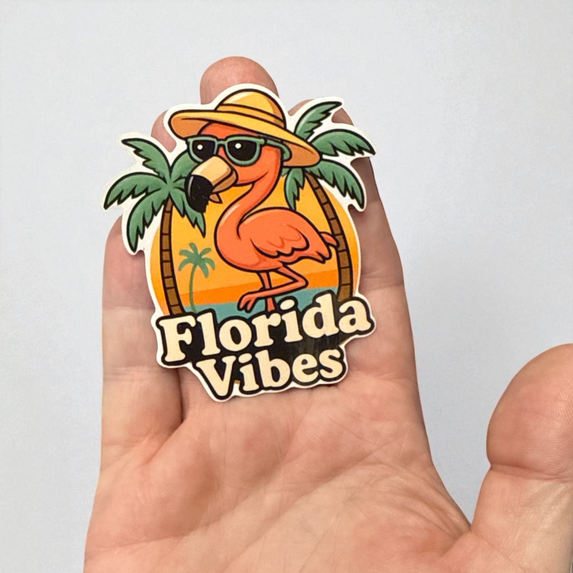 Florida Vibes Flamingo | Vinyl Sticker