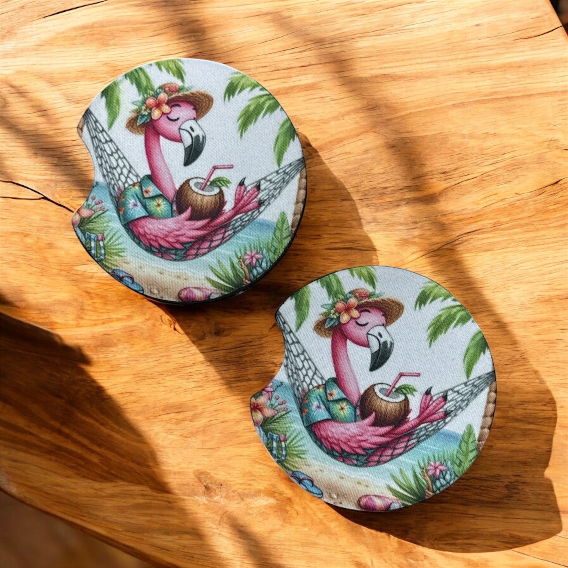 Flamingo Hammock | Car Coasters