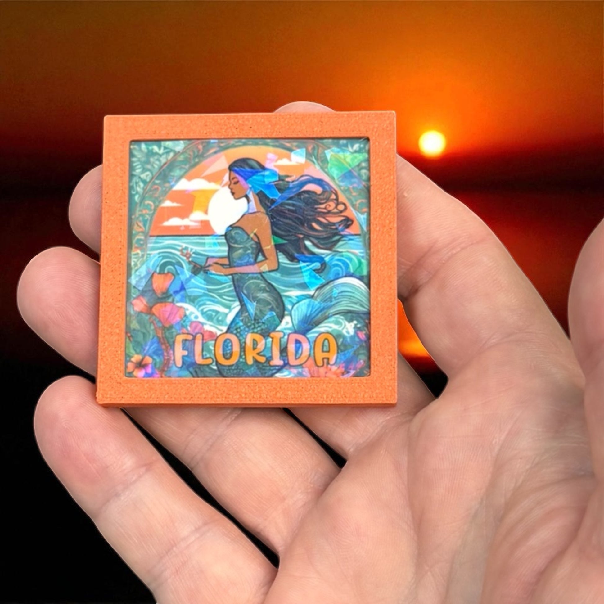 Holographic Mermaid | Florida Sovereign Magnet