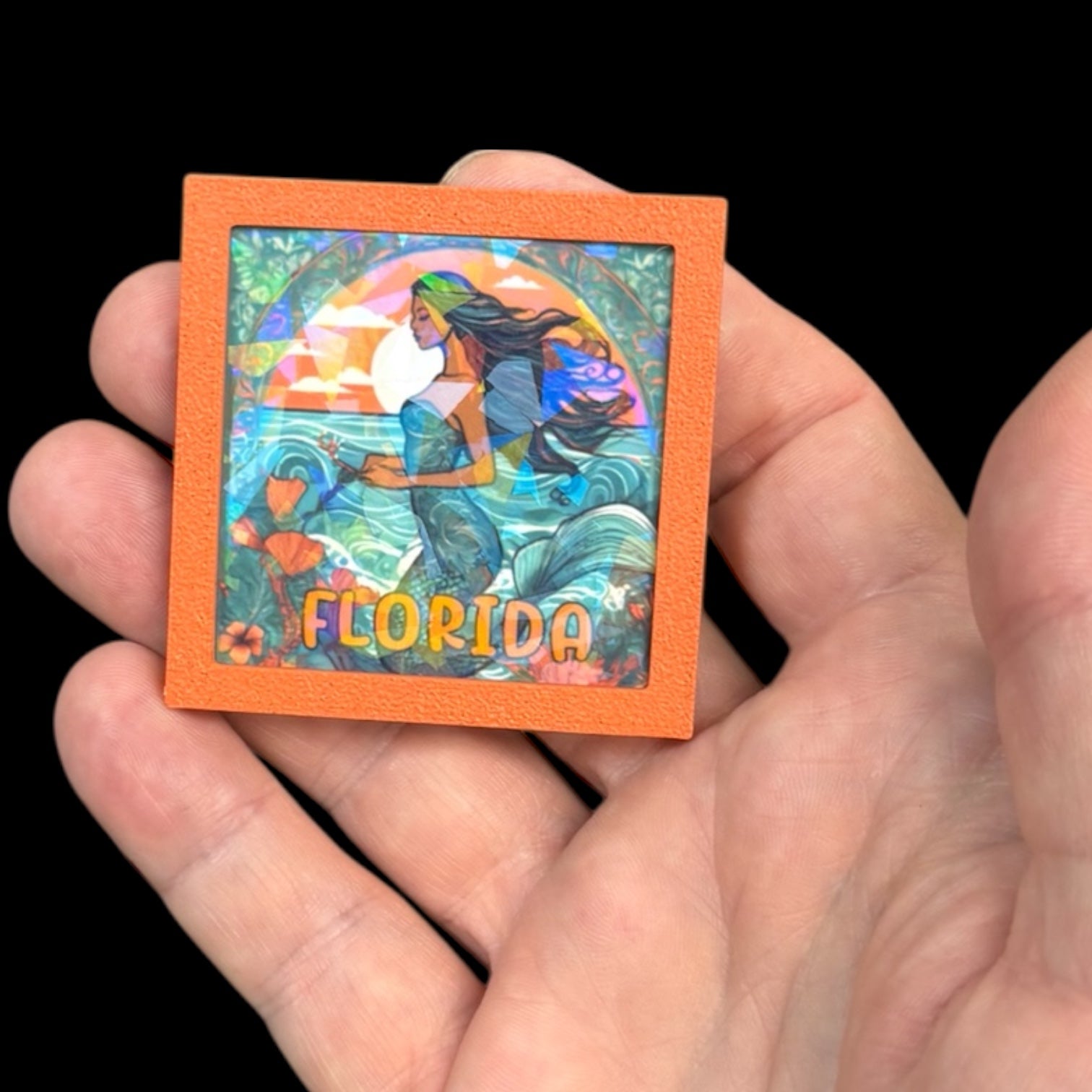 Holographic Mermaid | Florida Sovereign Magnet