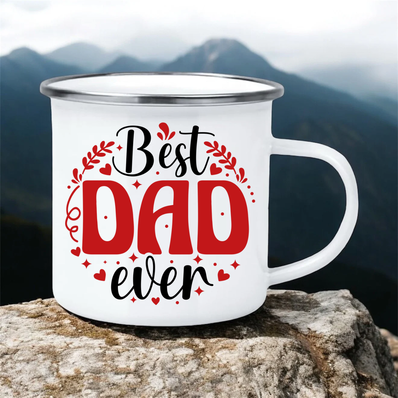 Best Dad Ever | 12oz Enamel Mug
