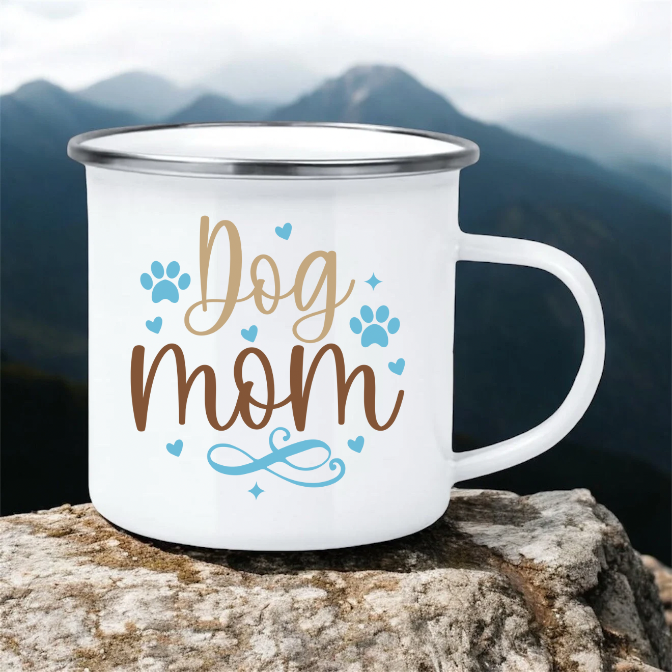 Dog Mom | 12oz Enamel Mug