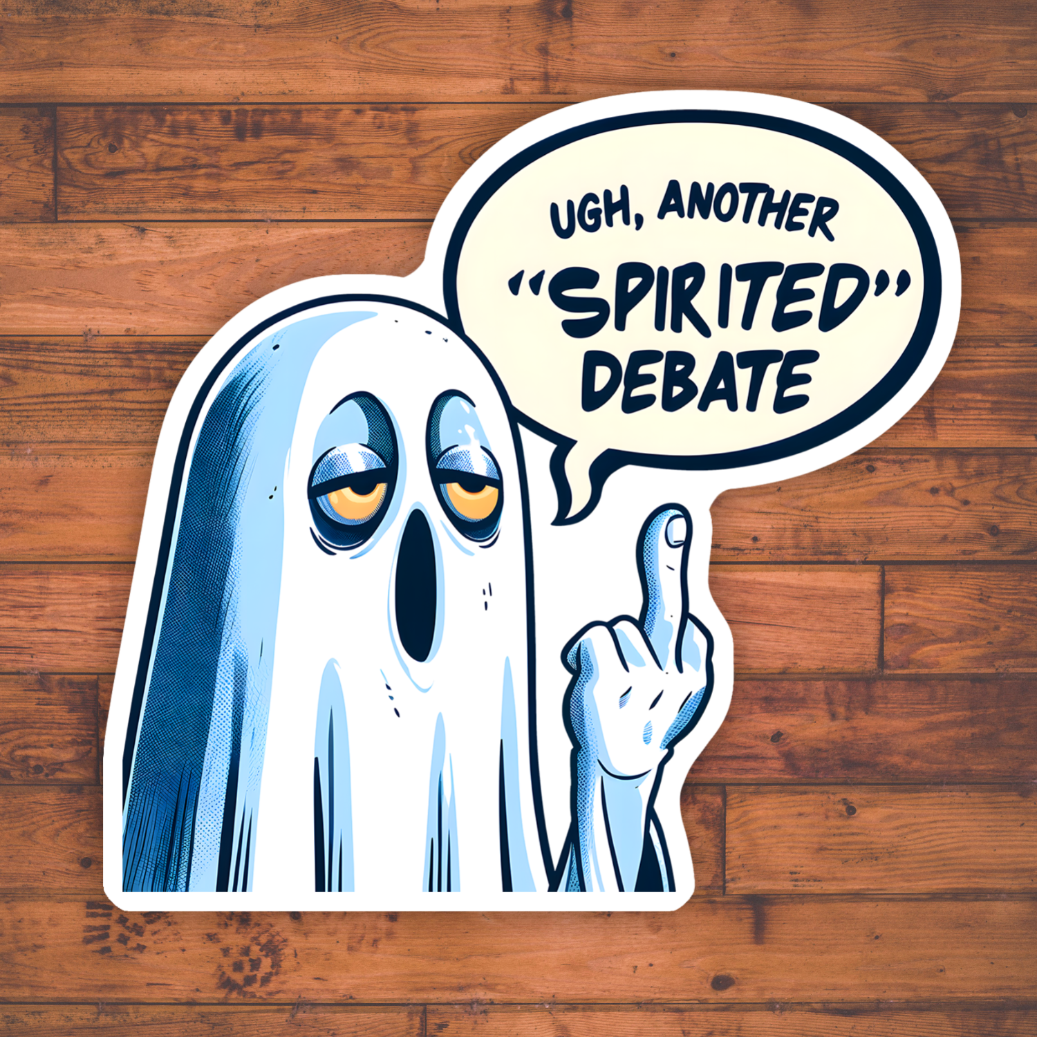 Ghost “Spirited” Debate | 3” Vinyl Sticker