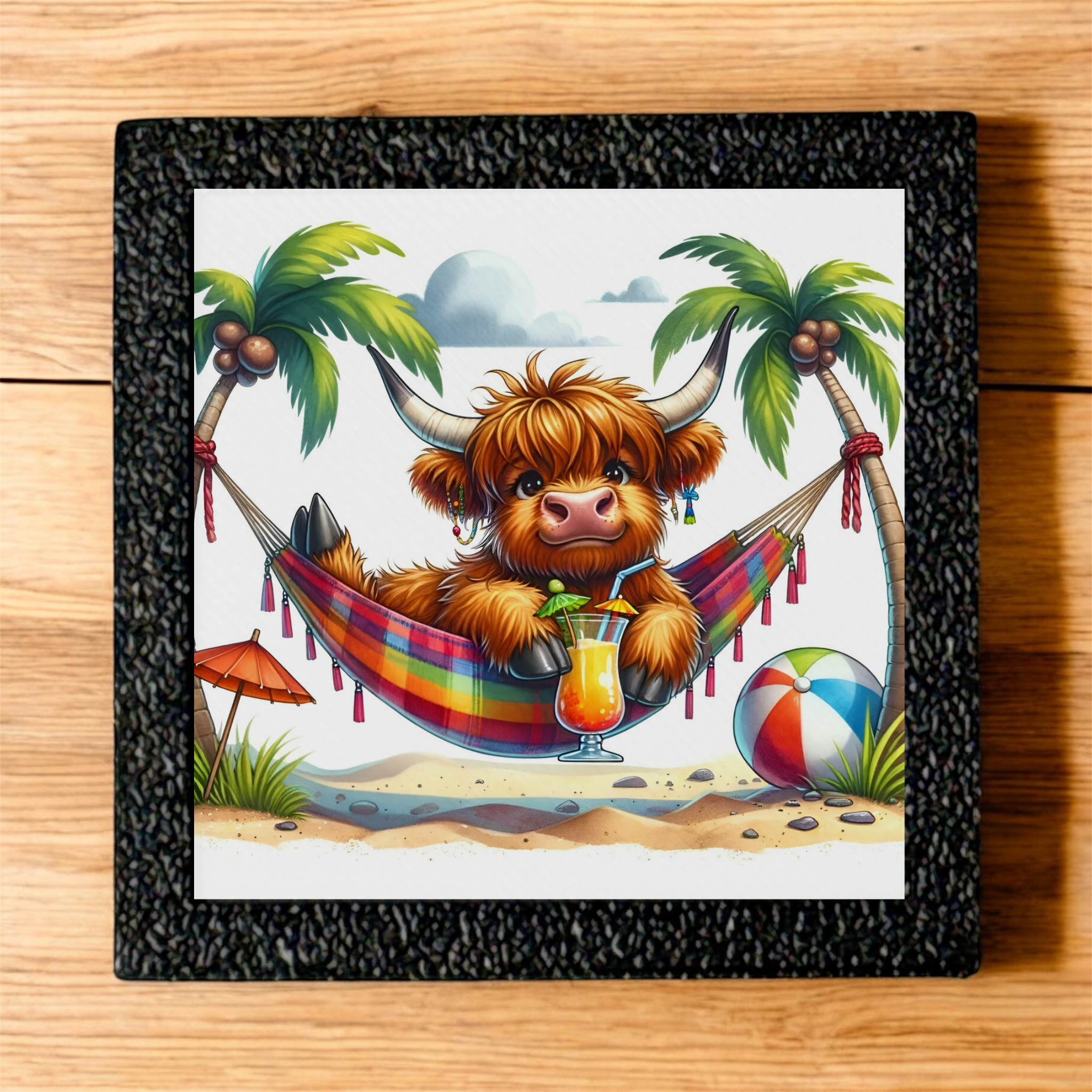 Highland Cow Hammock | Magnet