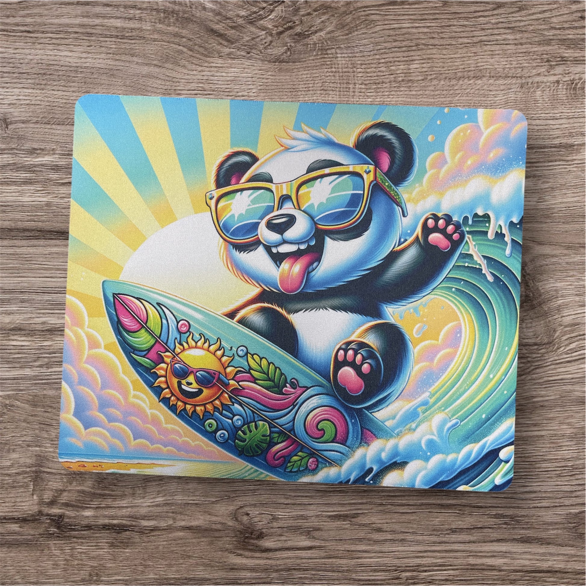 Panda Surfing | Mouse Pad
