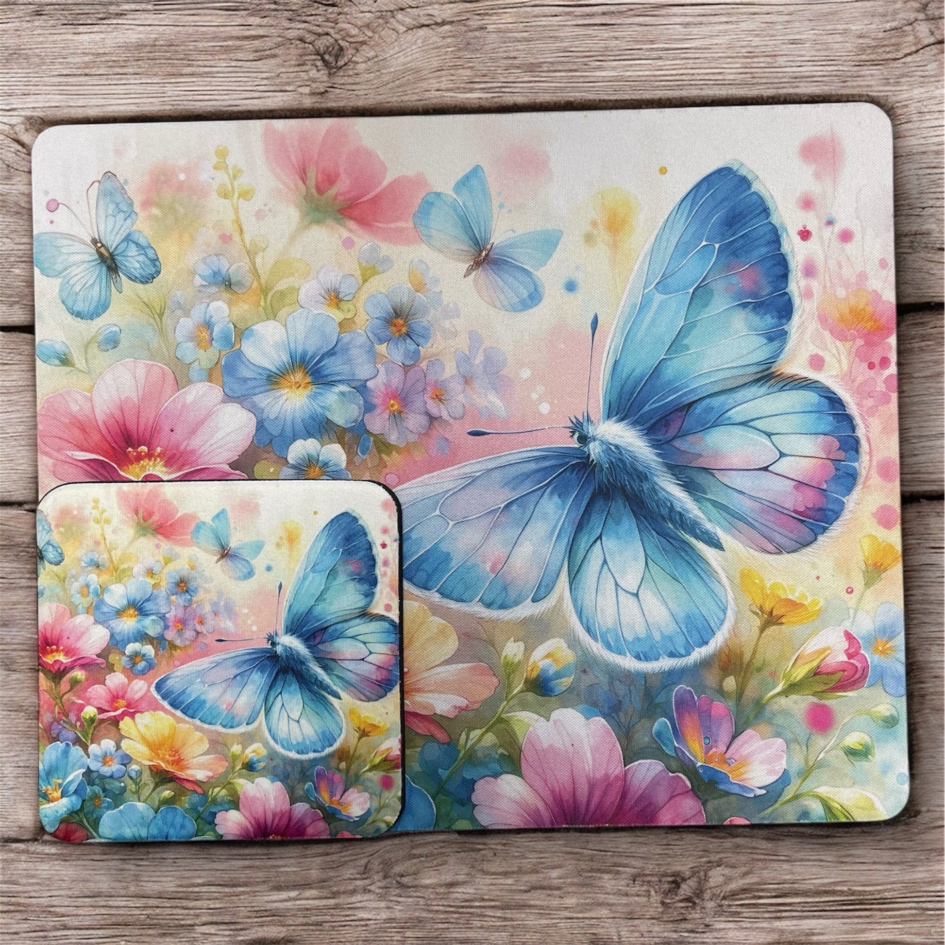 Butterfly And Flowers | Desk Gift Set