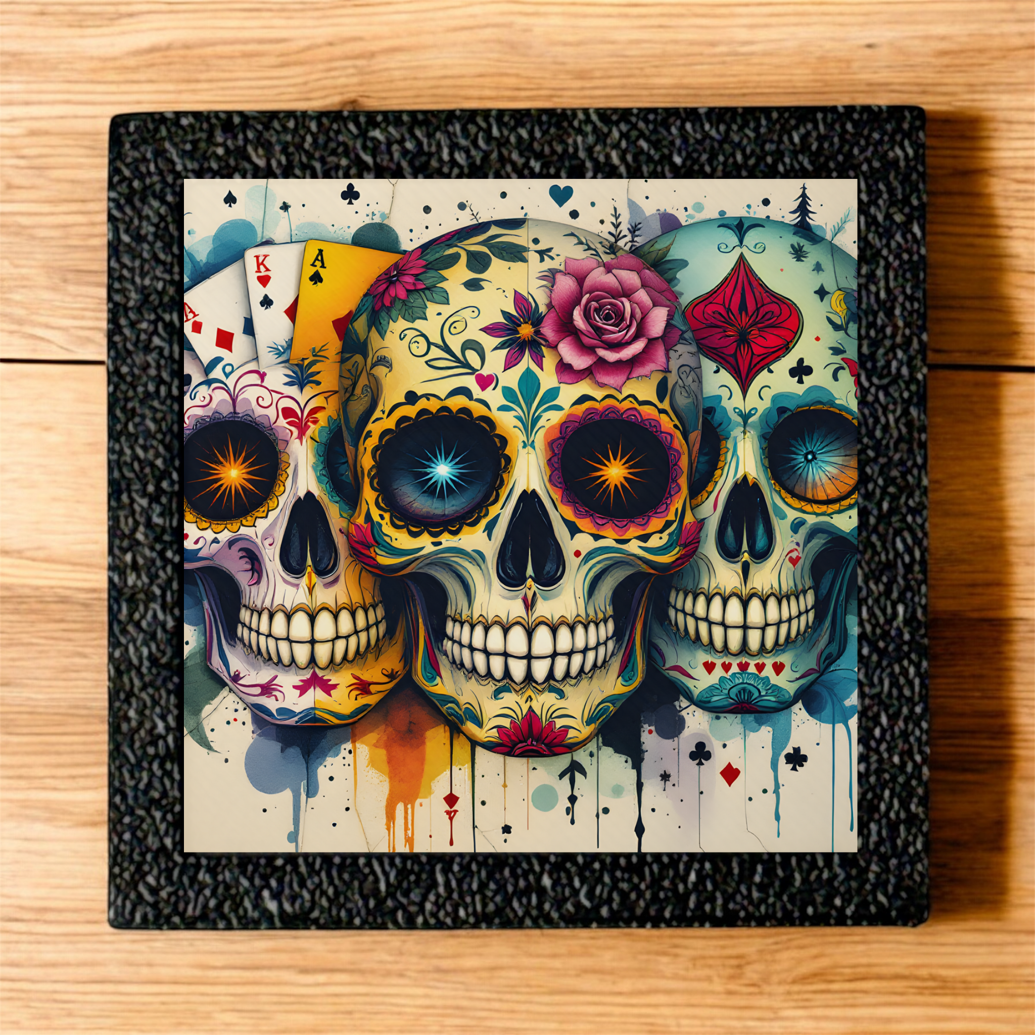 Three Sugar Skulls | Magnet