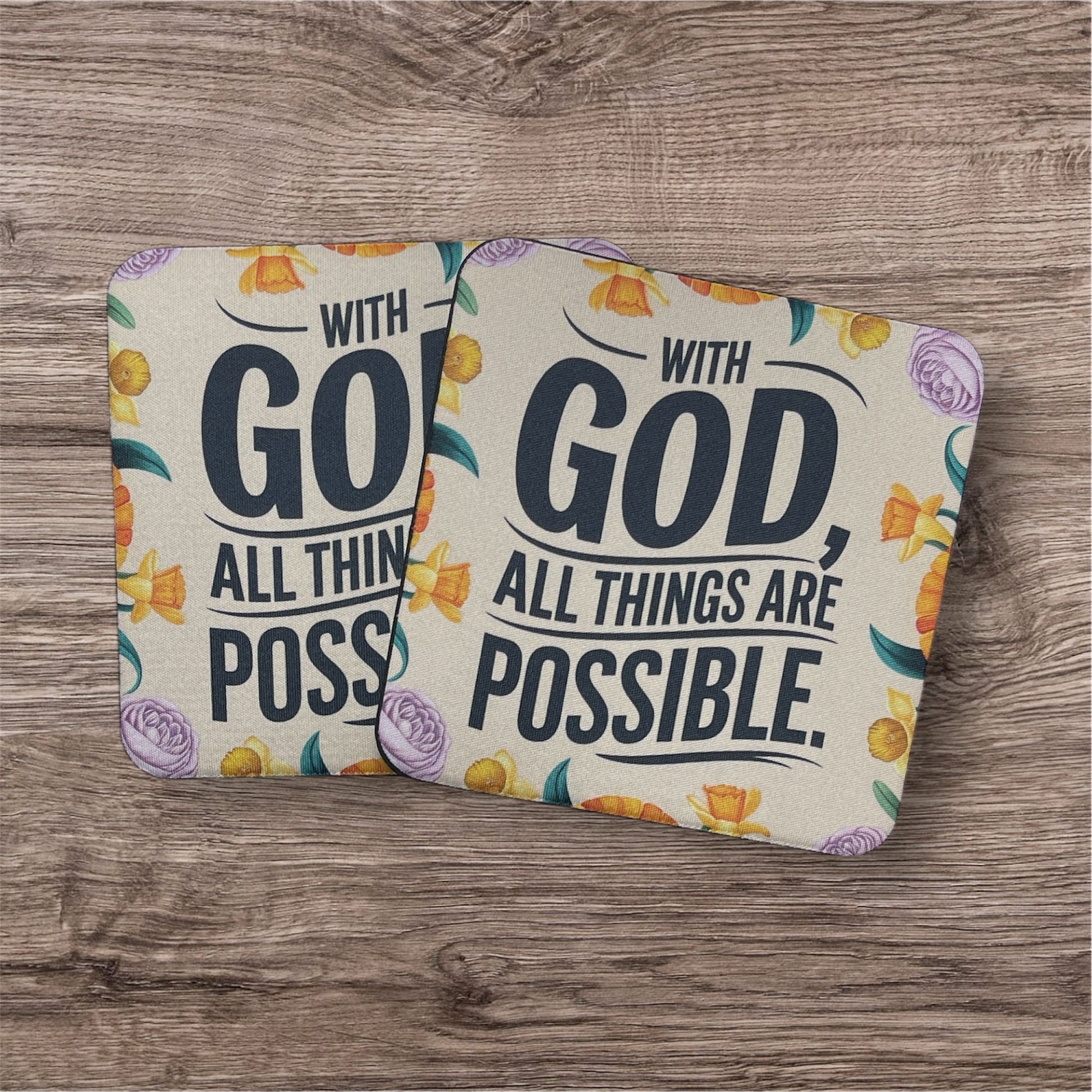 God All Things Are Possible | Coaster Set