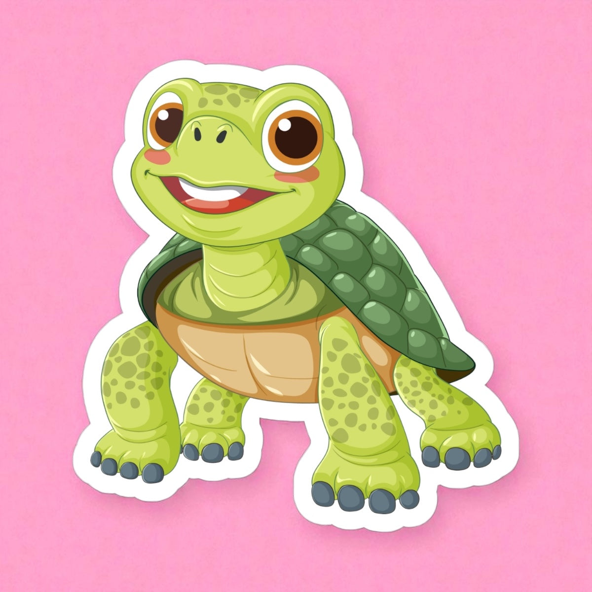 Smiling Turtle | Vinyl Sticker