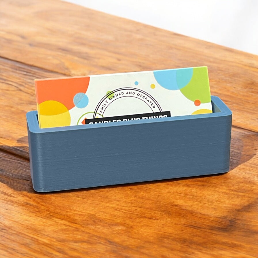 Matte Blue | Business Card Holder