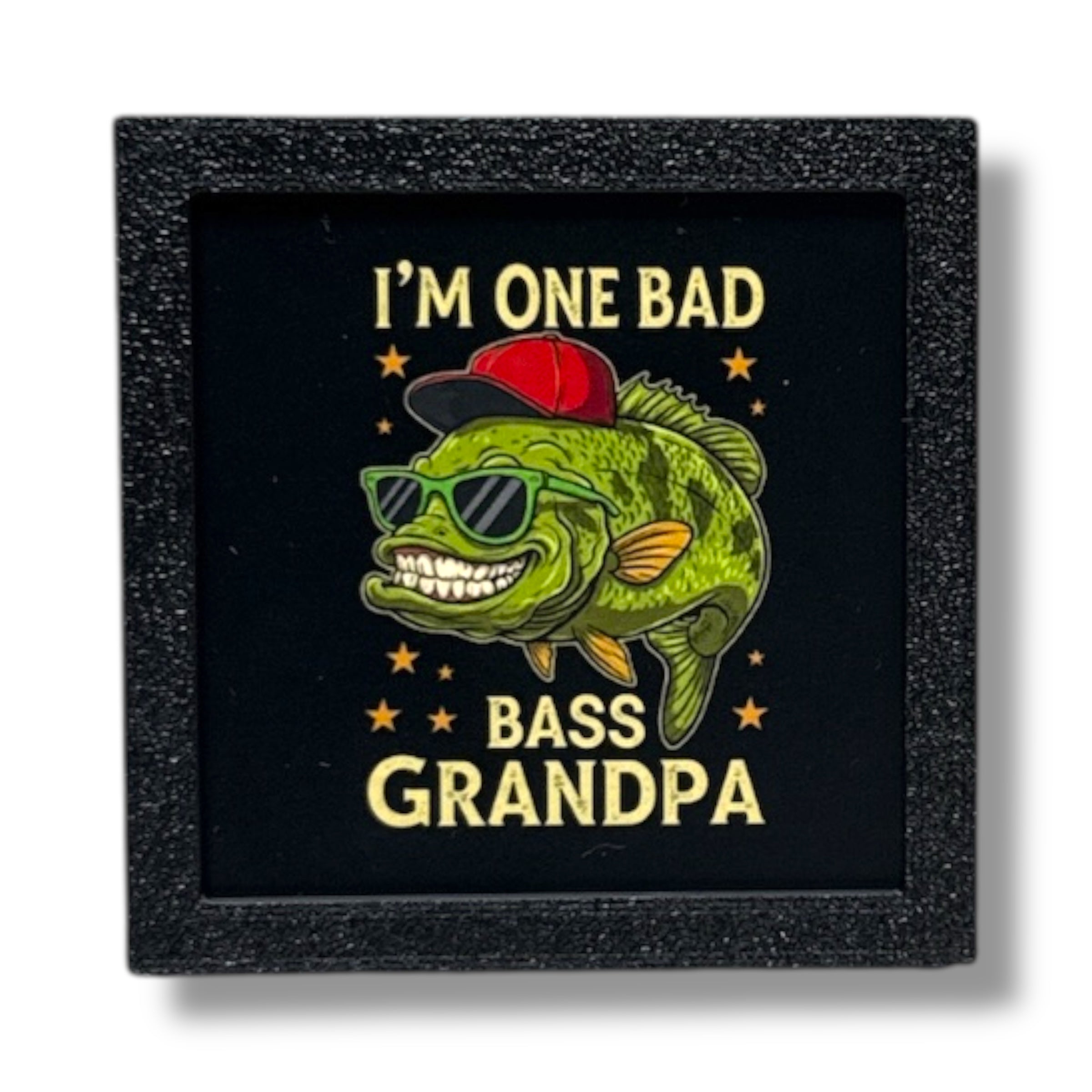 I’m One Bad Bass Grandpa | Fridge Magnet
