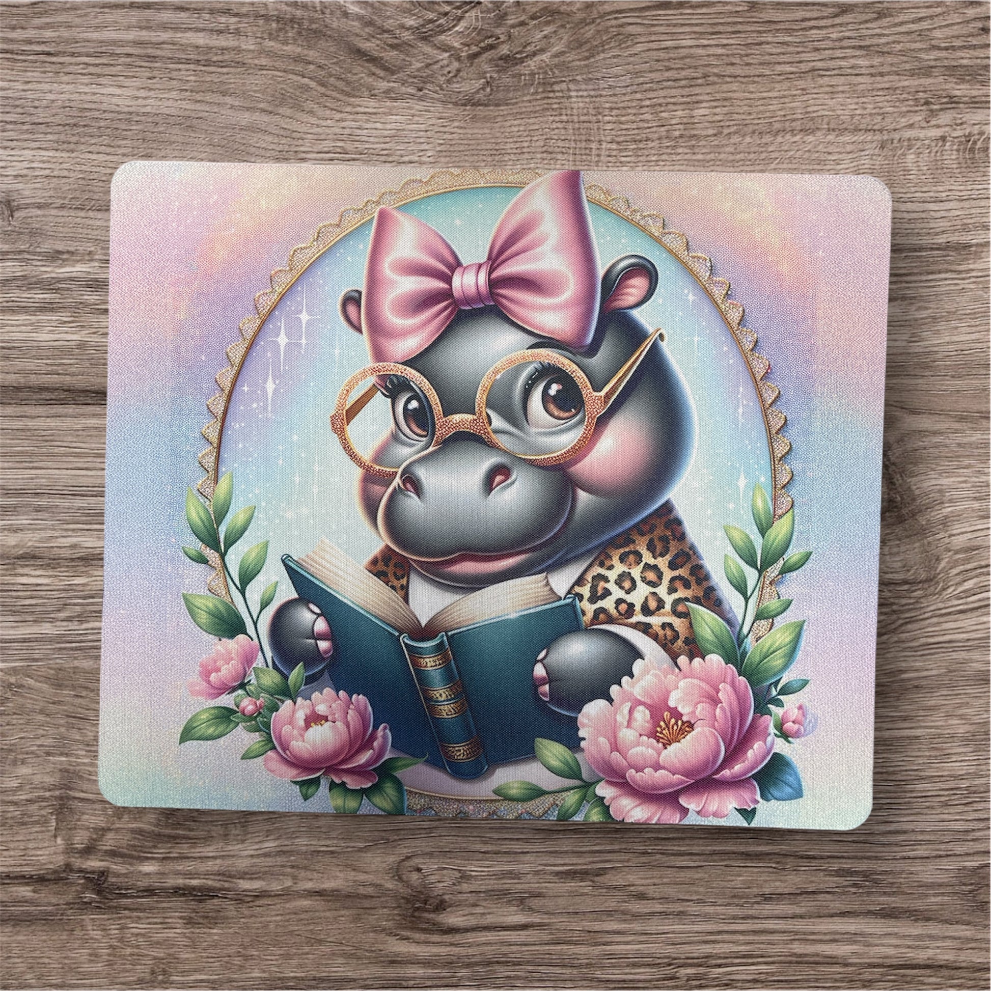 Hippo Reading | Mouse Pad
