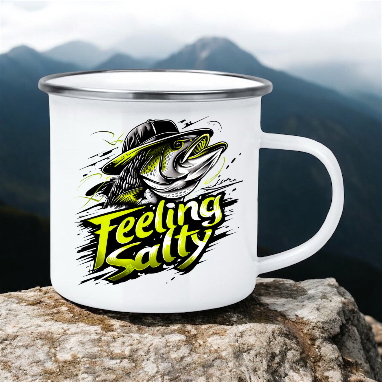 Feeling Salty | 12oz Enamel Mug