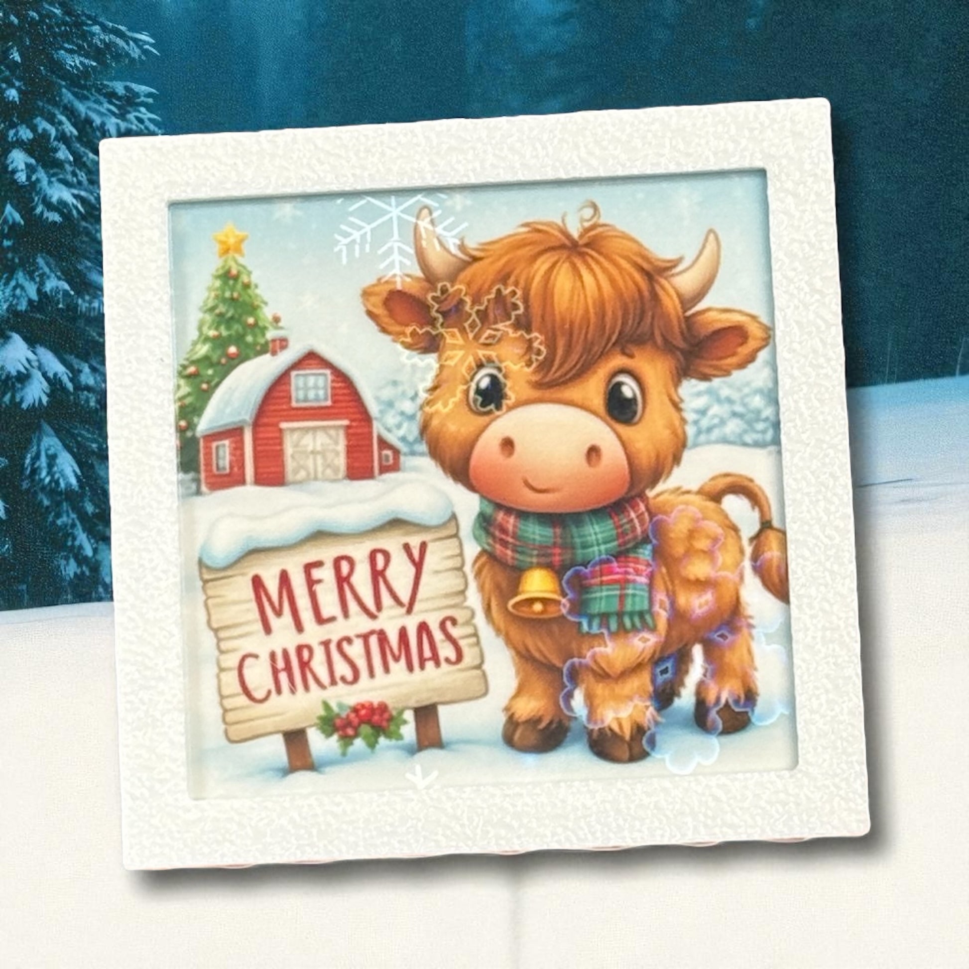 Highland Cow Christmas | Magnet