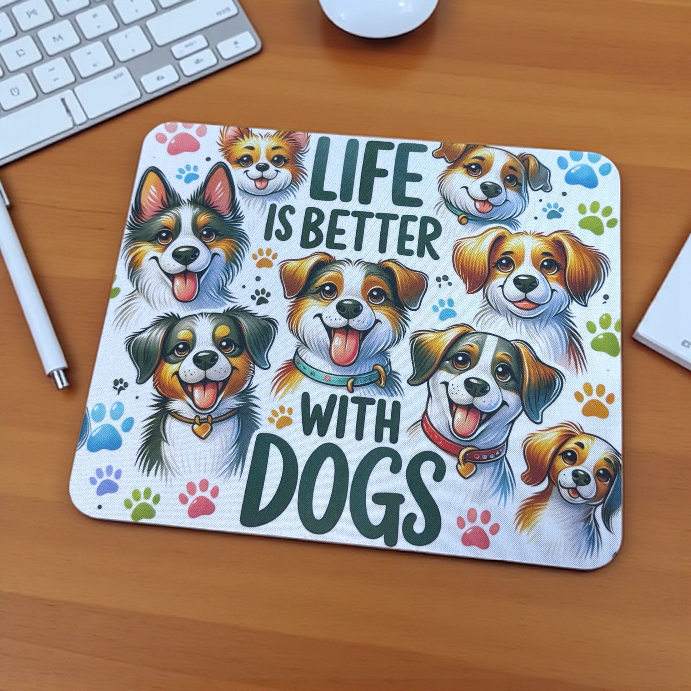 Life Is Better With Dogs | Mouse Pad