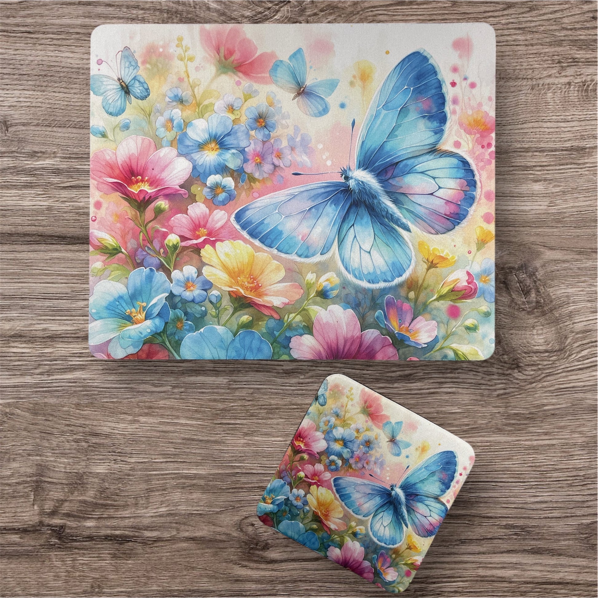 Butterfly And Flowers | Desk Gift Set