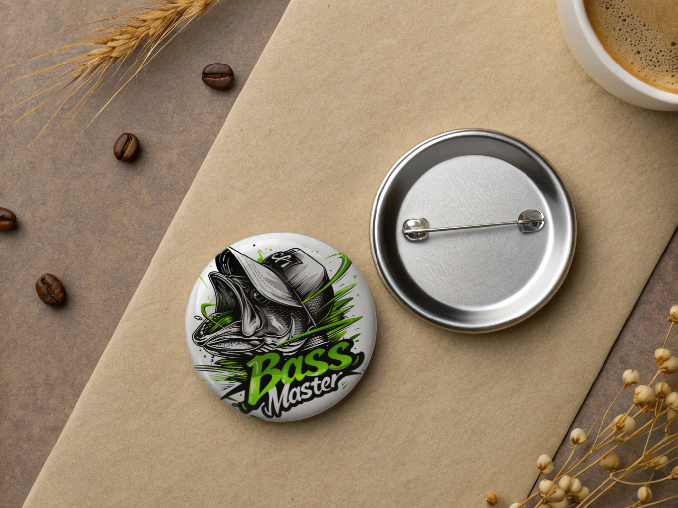 Bass Master | 1.25” Pinback Button