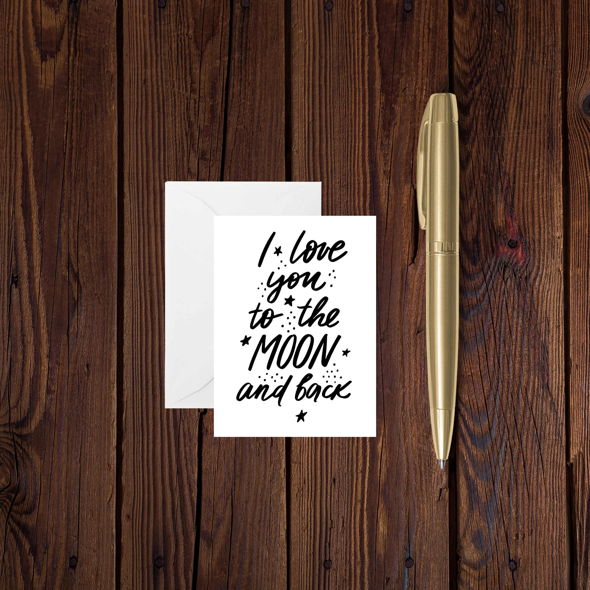 Love To The Moon And Back | Enclosure Card