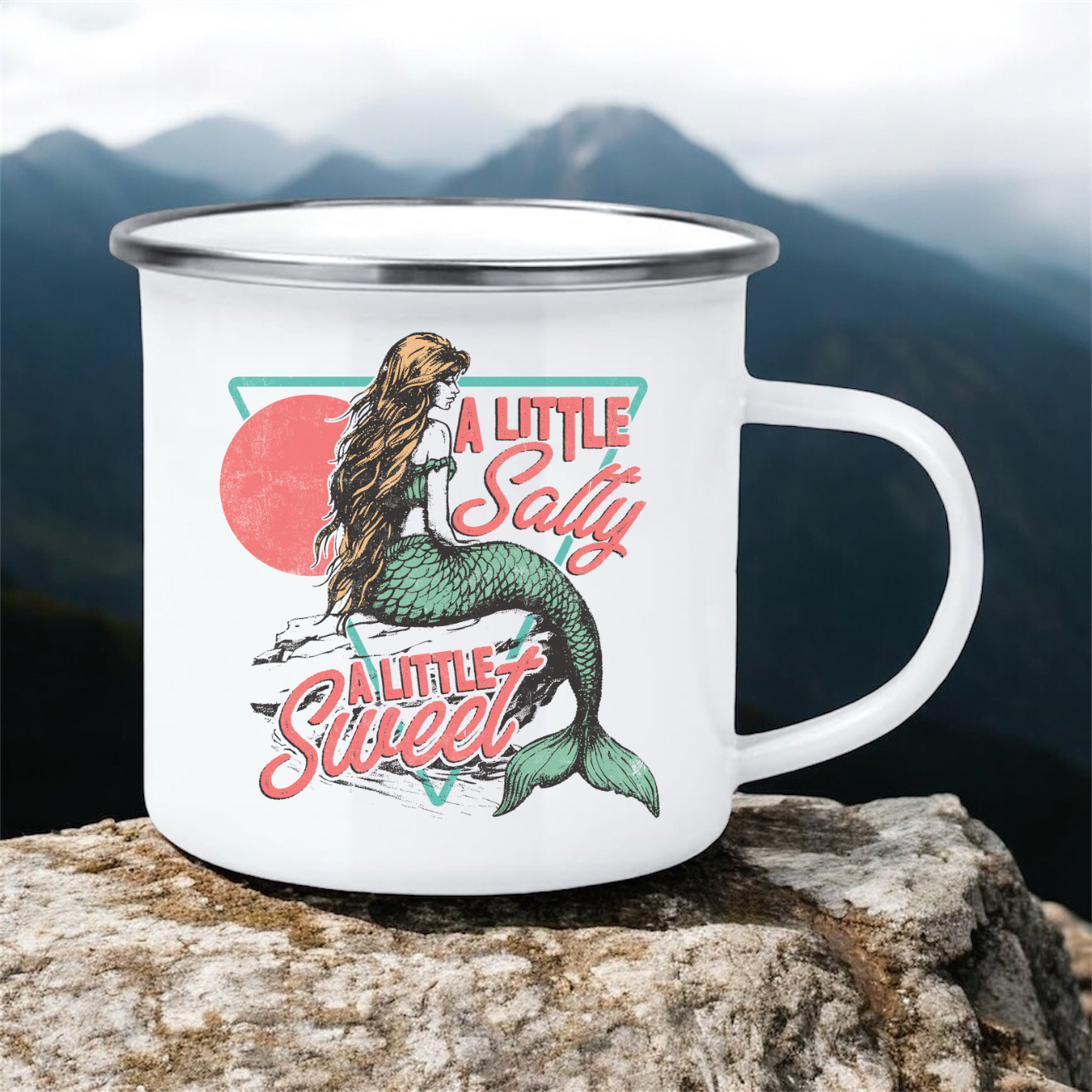 A Little Salty | 12oz Enamel Mug