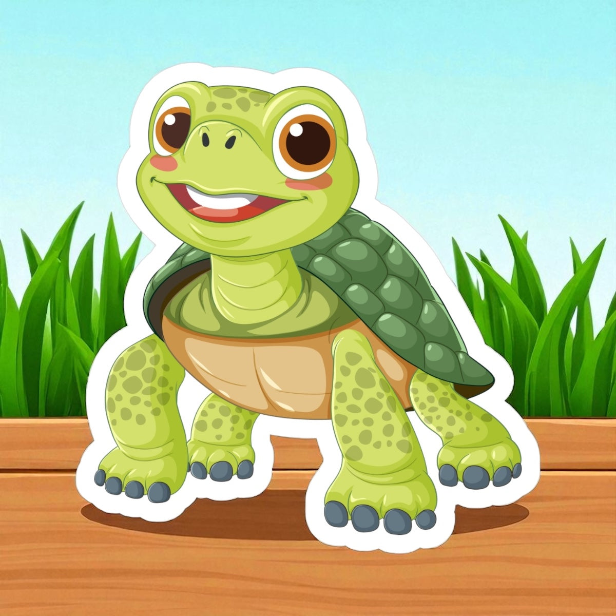 Smiling Turtle | Vinyl Sticker