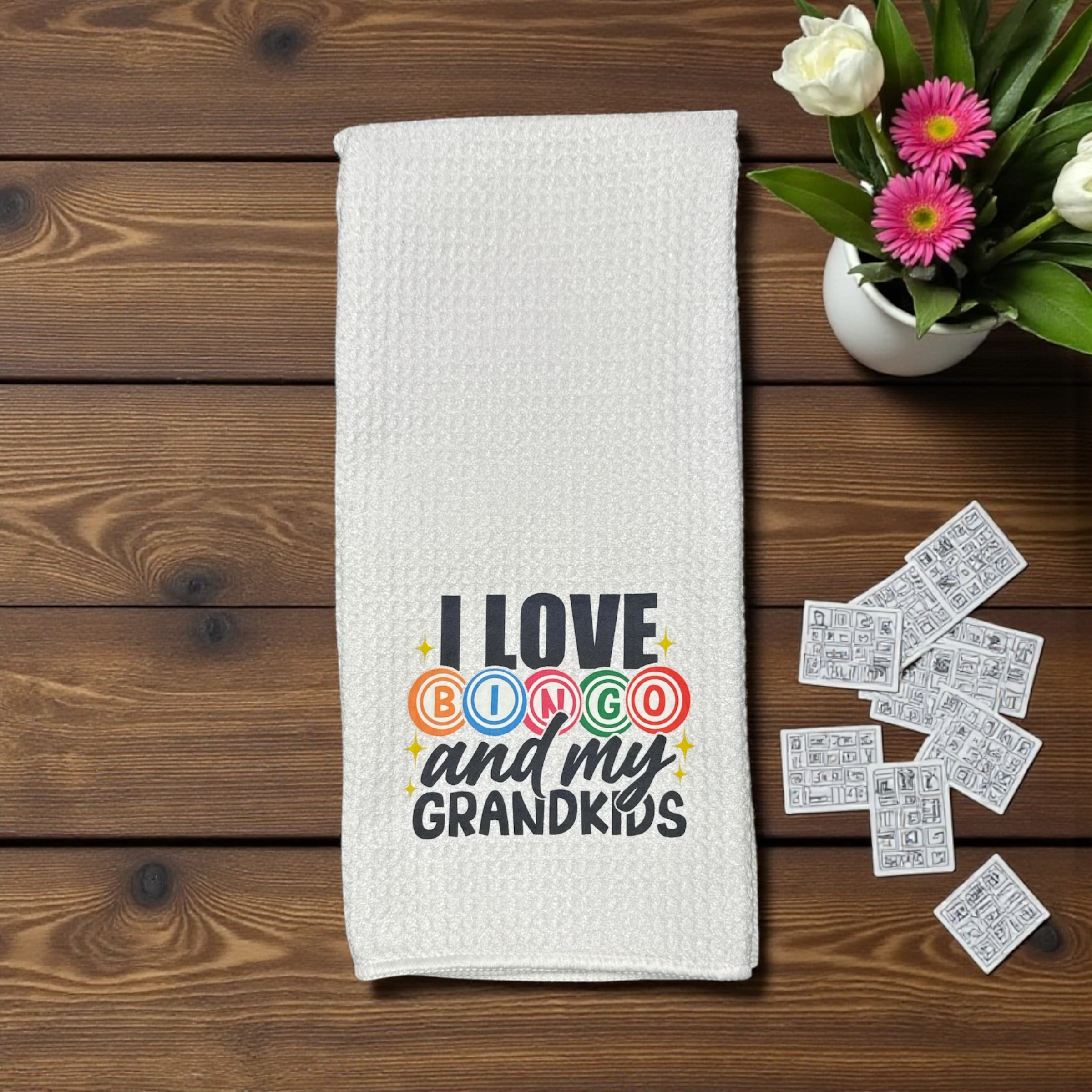 I Love Bingo And My Grandkids | Kitchen Towel