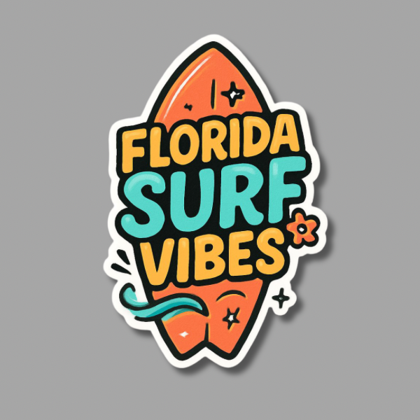Florida Surf Vibes | 3" Sticker
